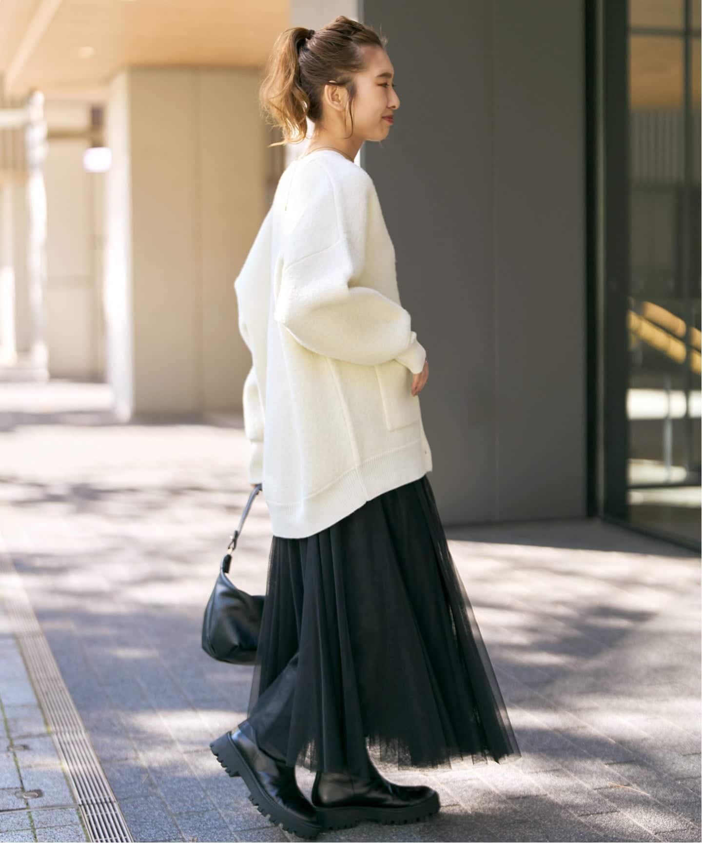 追加》ブークレダブルフェイスカーディガン（カーディガン）｜Spick