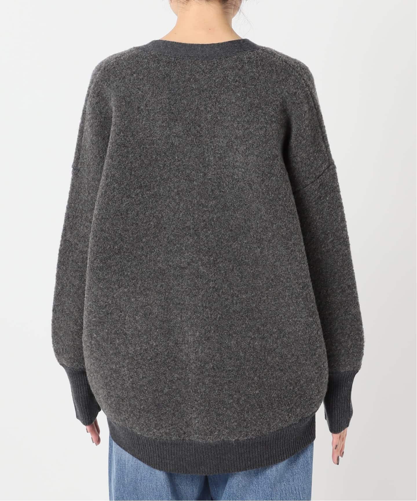 Spick and Span☆ブークレダブルフェイス カーディガン Spick & Span｜《追加予約》ブークレダブルフェイスカーディガン