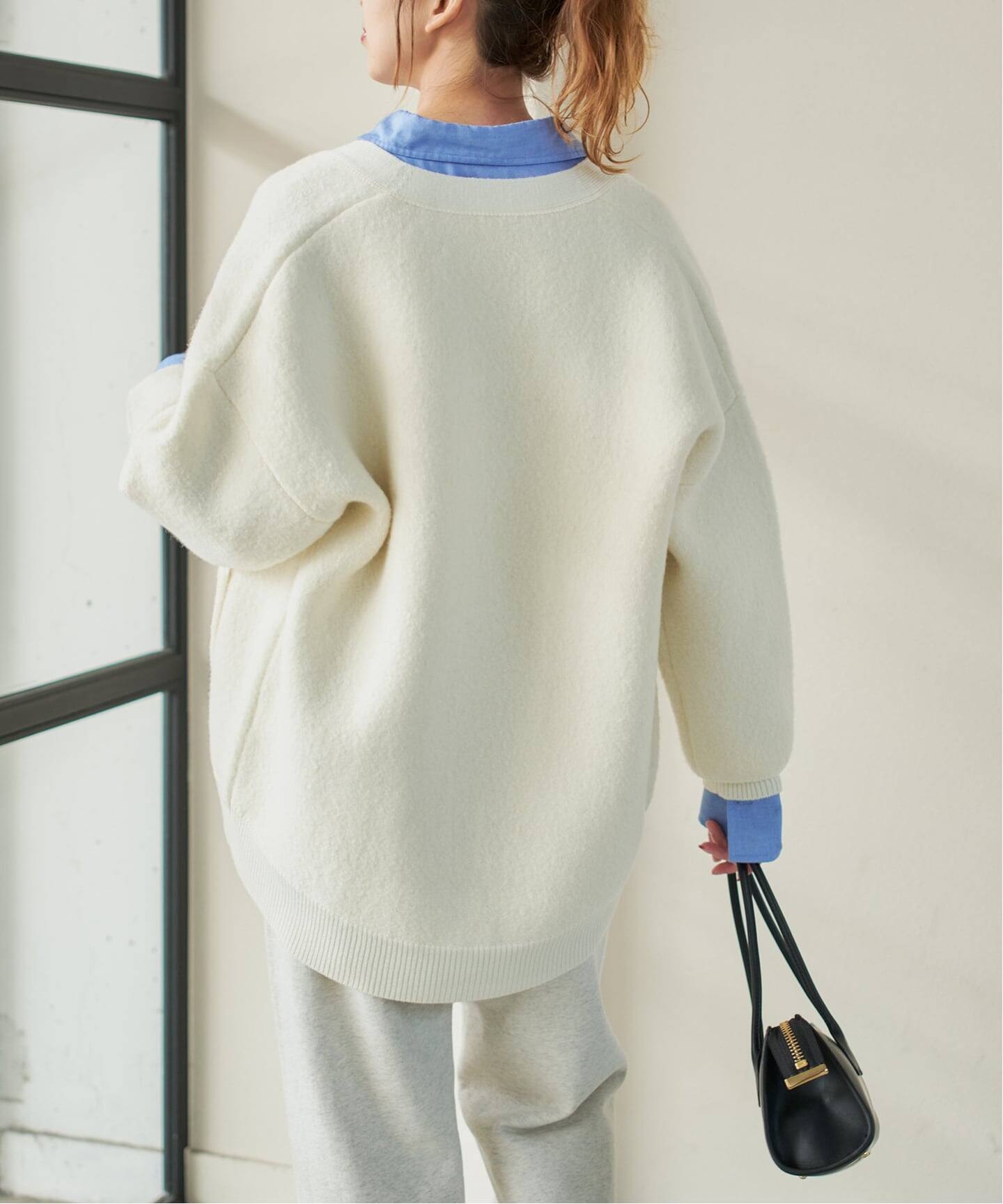 追加》ブークレダブルフェイスカーディガン（カーディガン）｜Spick