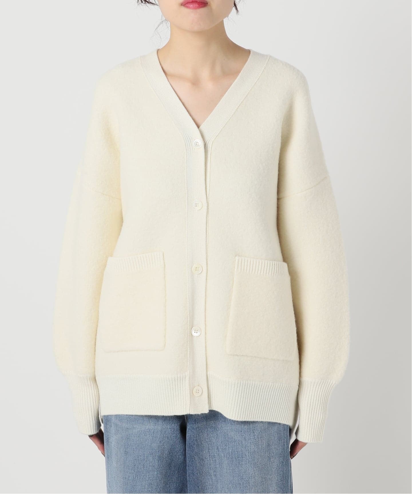 追加》ブークレダブルフェイスカーディガン（カーディガン）｜Spick