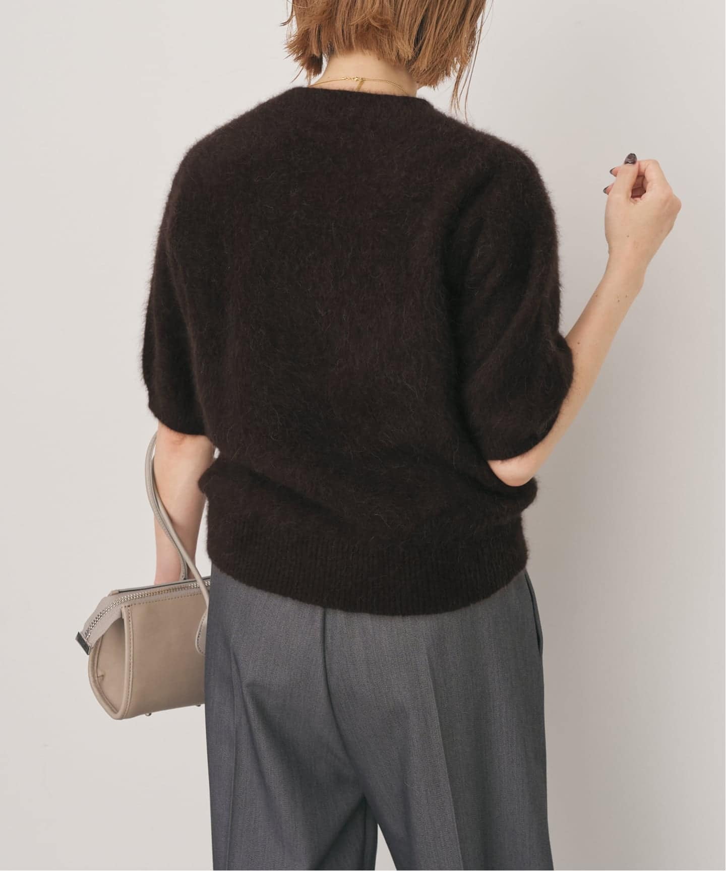 FOX/ALPACAハーフスリーブニット（ニット／セーター）｜Spick