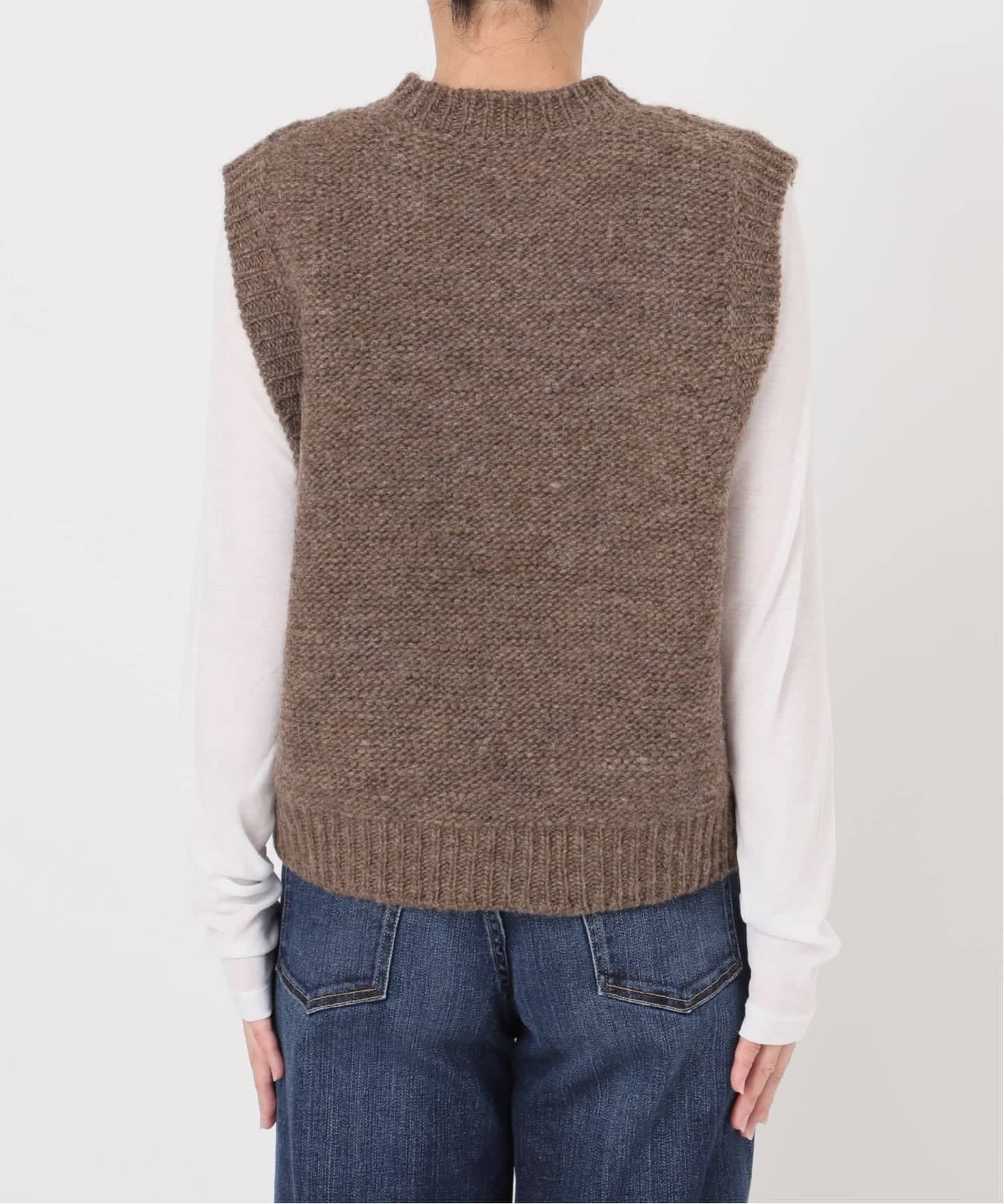 Spick and span オールドダービー チルデンベスト ベージュ 予約》K.Ayami*Sヴィンテージライクニットベスト（ベスト