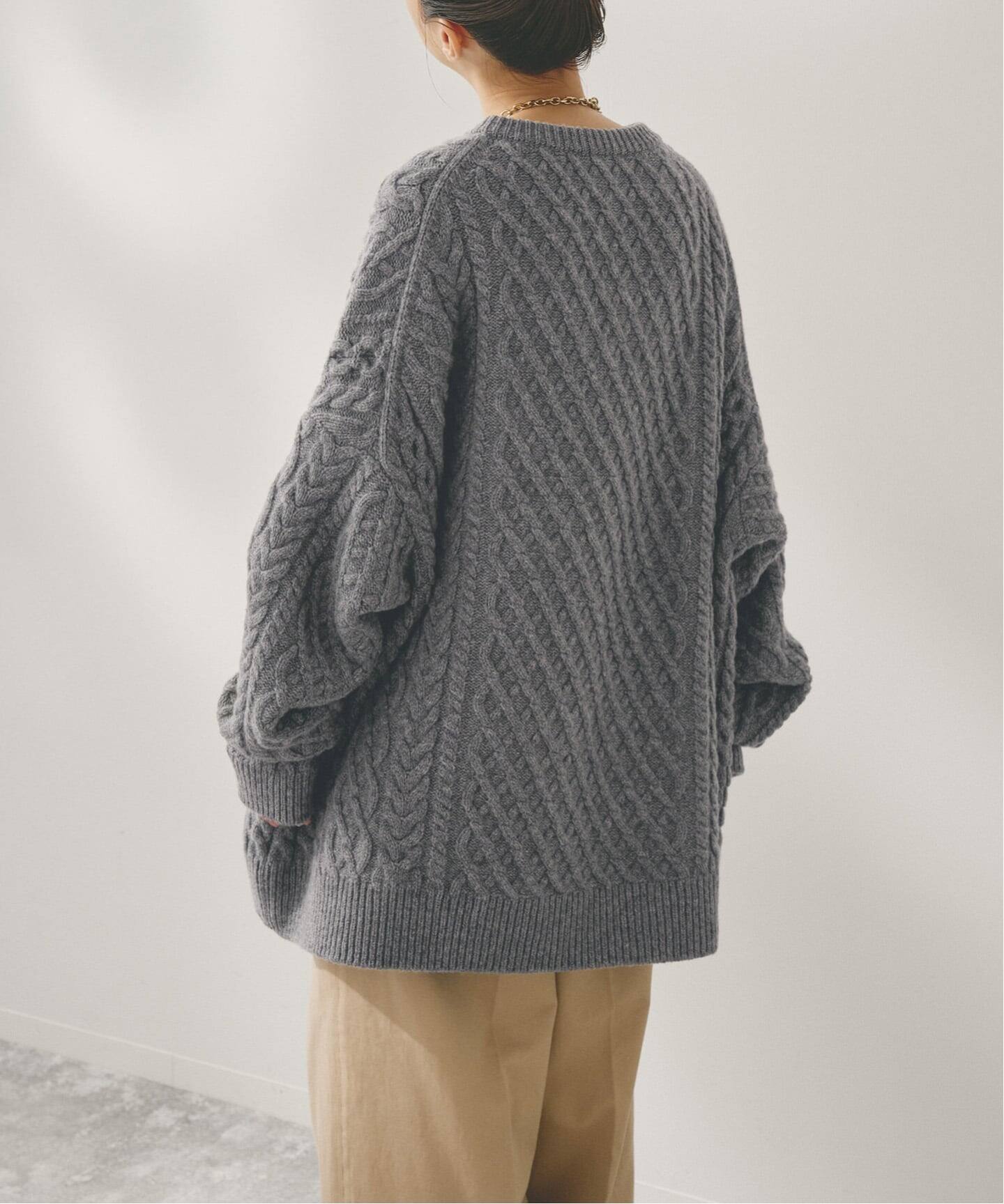 Higuchi*Sアラン柄ルーズニット（ニット／セーター）｜Spick and Span