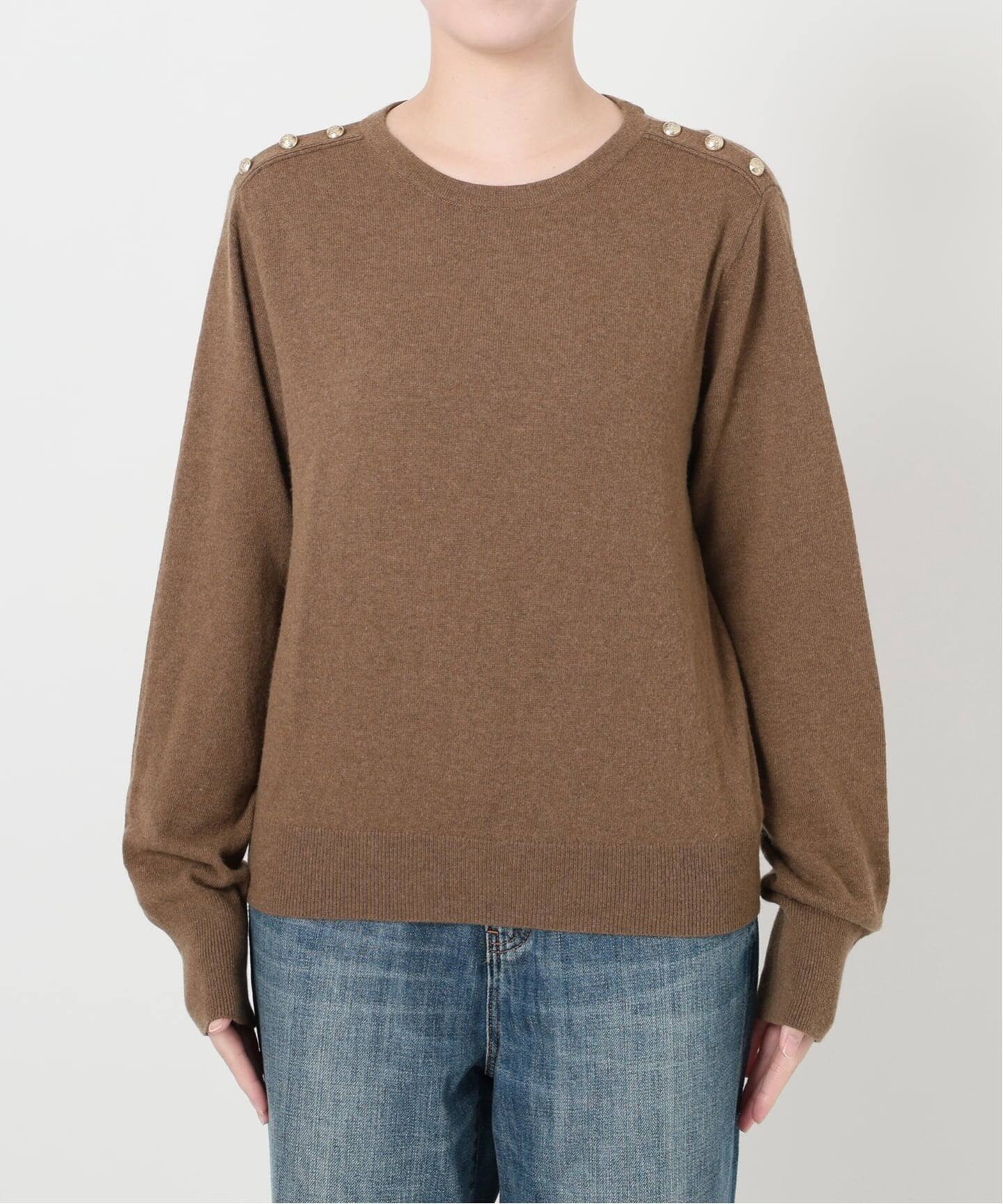 VIS/Wショルダーボタンプルオーバー（ニット／セーター）｜Spick and