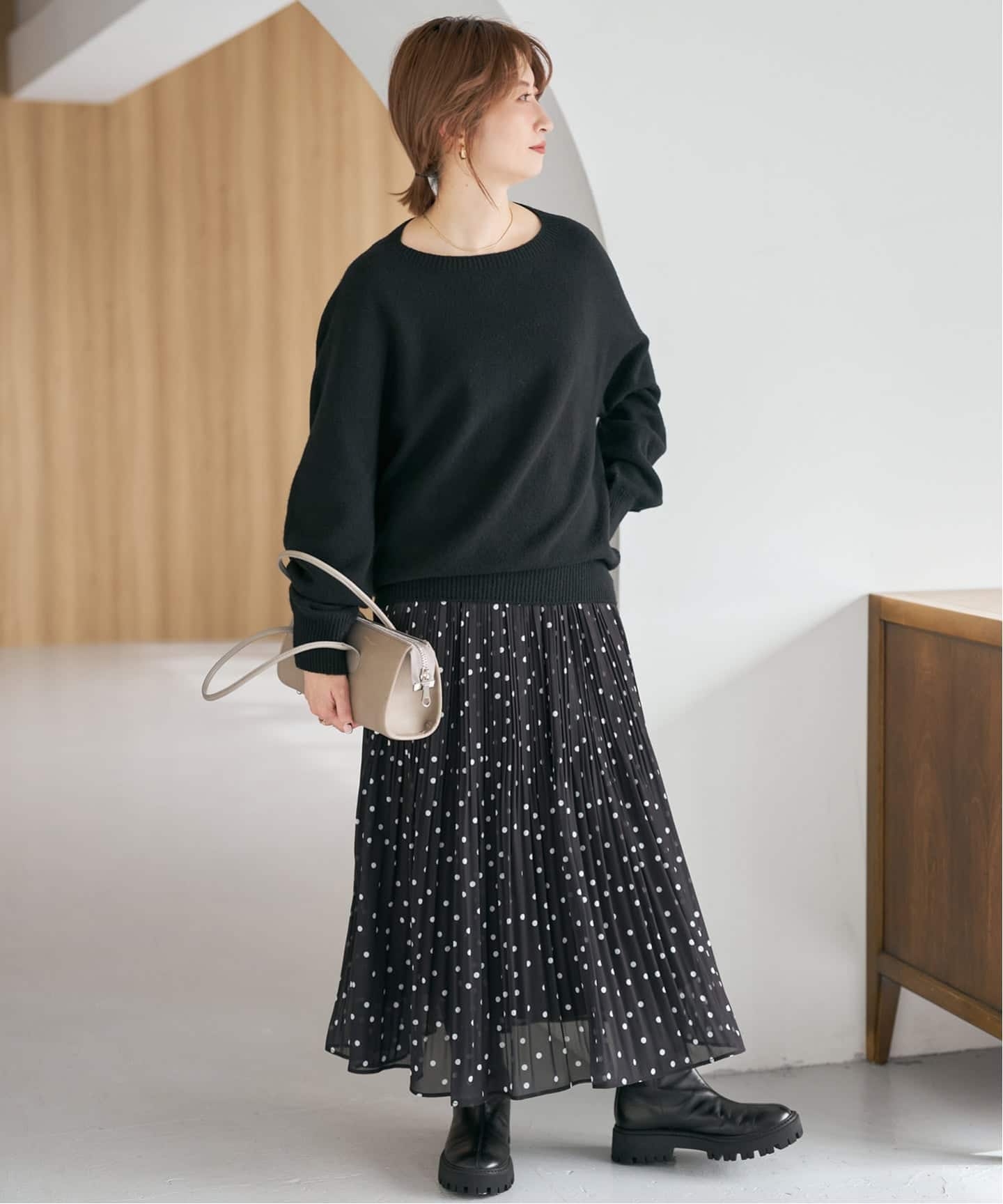 【完売品】ニュアンスコクーンシルエットニット ニュアンスコクーンシルエットニット（ニット／セーター）｜Spick and