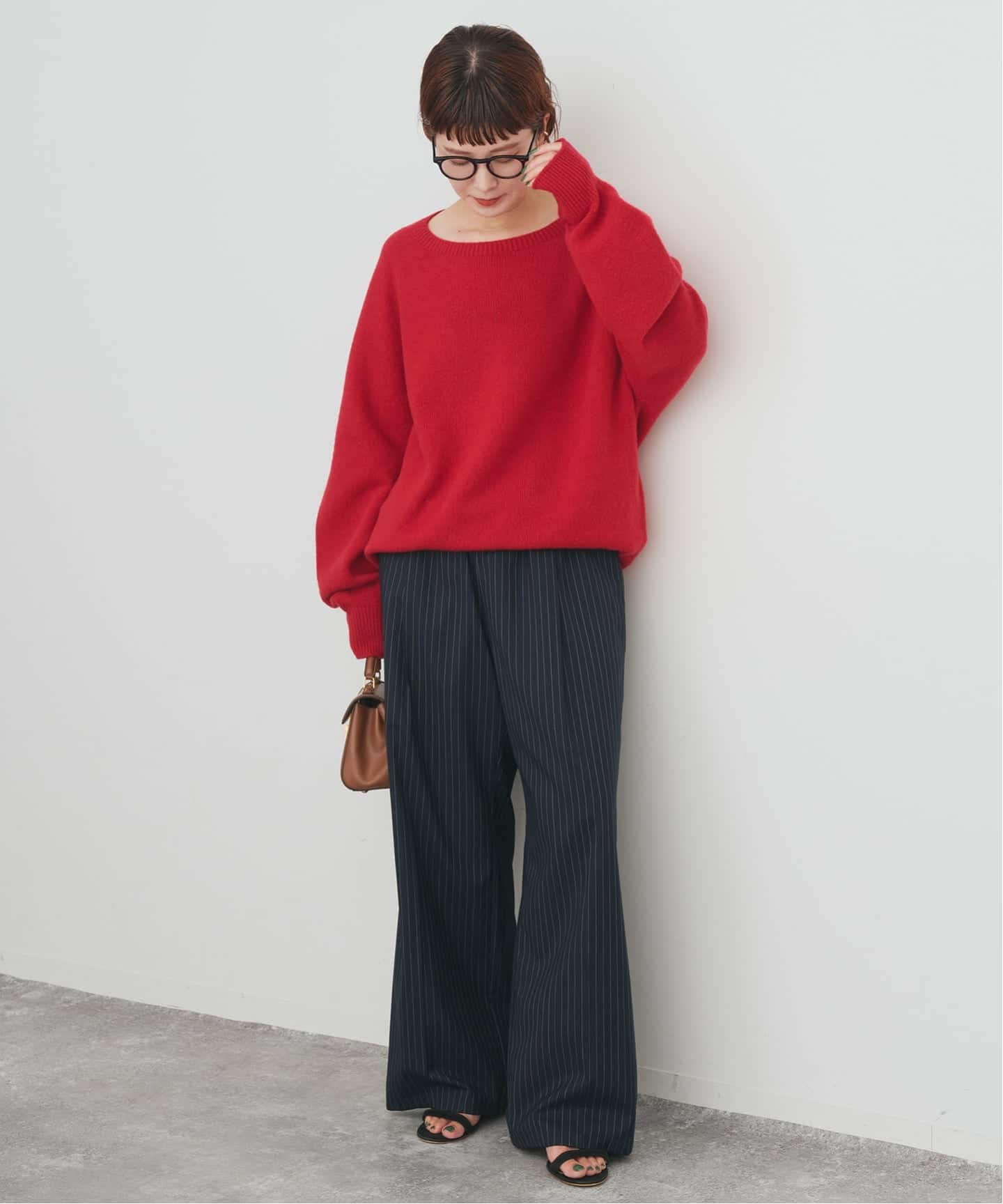 【新品未使用】Spick&Span ニュアンスコクーンシルエットニット*ブラウン ニュアンスコクーンシルエットニット | スピック＆スパン(Spick and