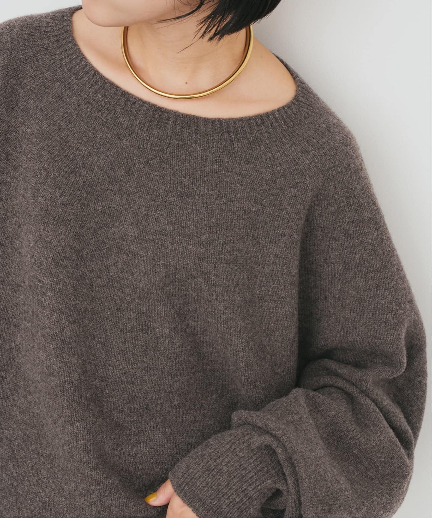 【完売品】ニュアンスコクーンシルエットニット ニュアンスコクーンシルエットニット（ニット／セーター）｜Spick and