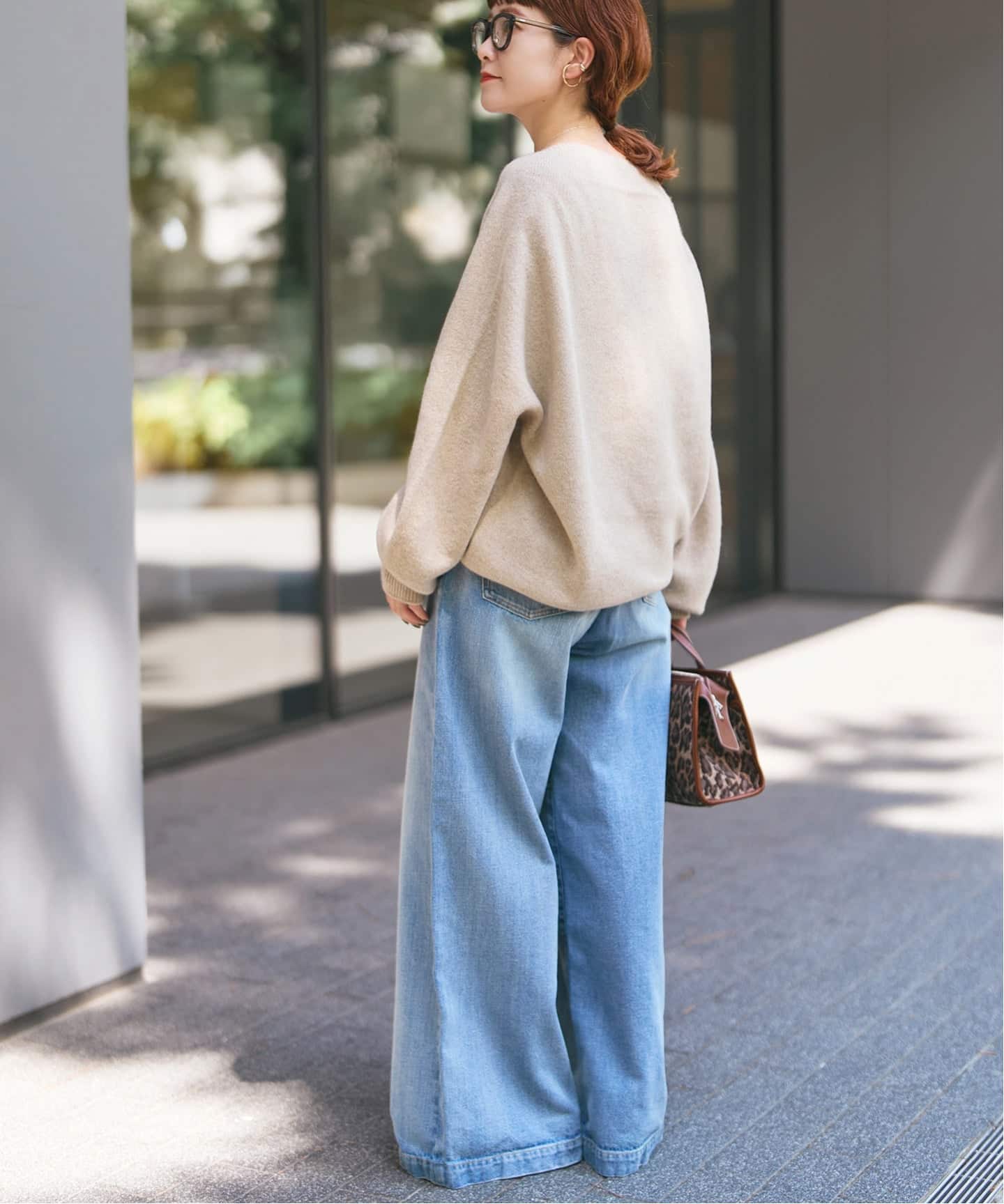 Spick and Span【ニュアンスコクーンシルエットニット・レッド】 ニュアンスコクーンシルエットニット（ニット/セーター）｜Spick