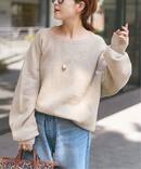 ニュアンスコクーンシルエットニット