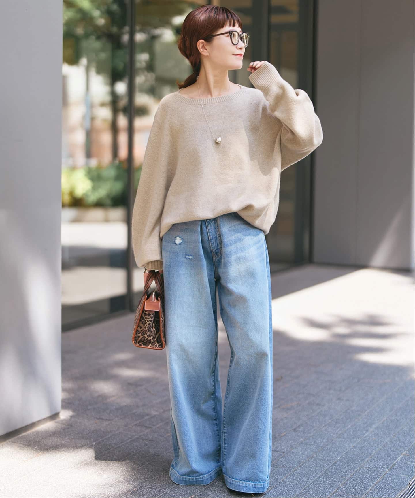 新色有り / 追加》ニュアンスコクーンシルエットニット（ニット