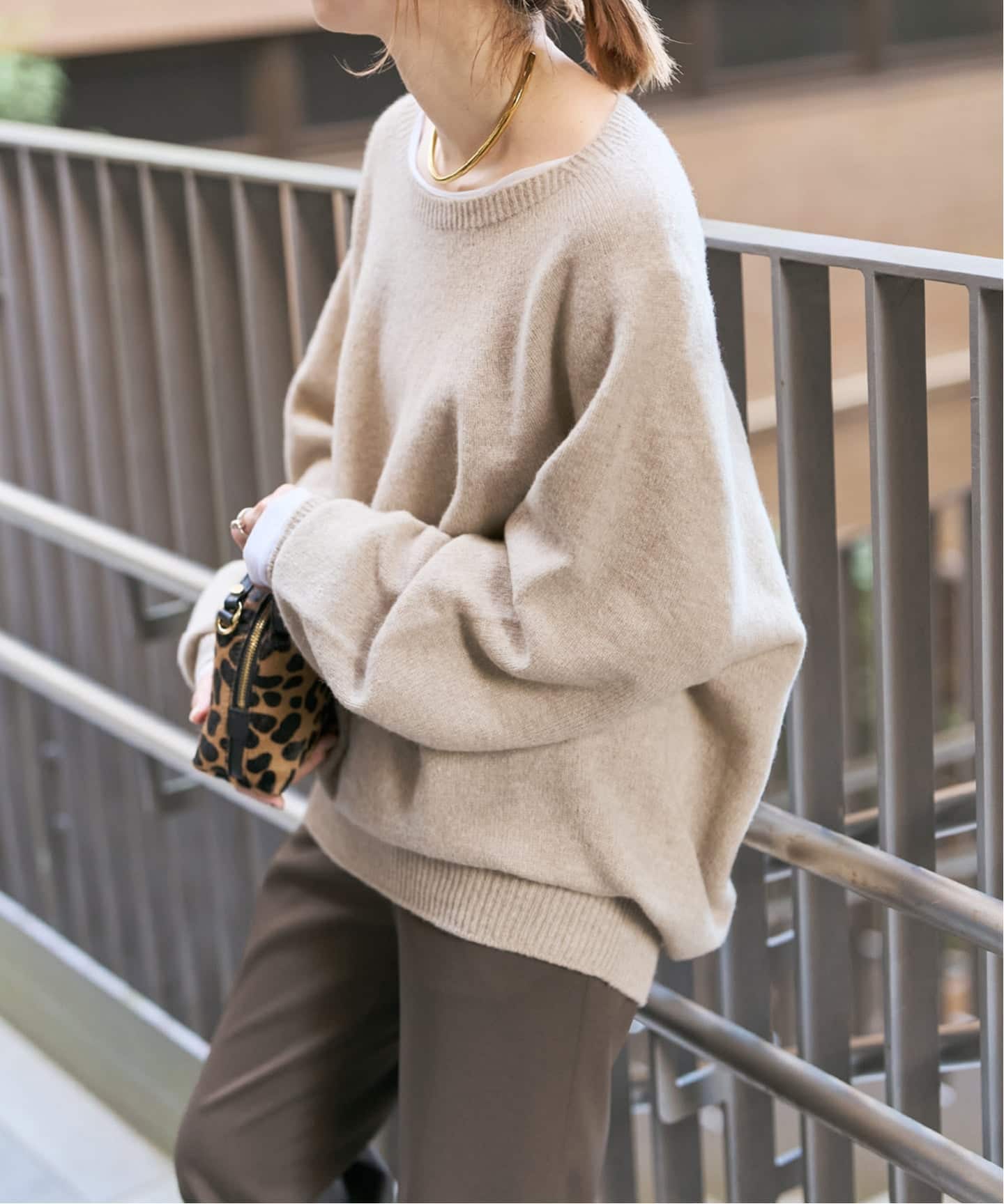 新色有り / 追加》ニュアンスコクーンシルエットニット（ニット