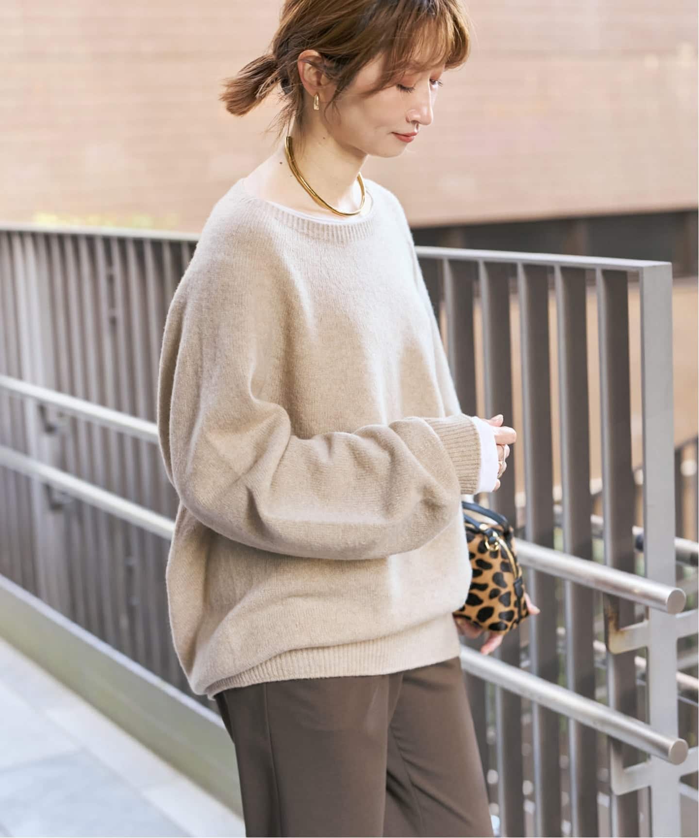 新色有り / 追加》ニュアンスコクーンシルエットニット（ニット