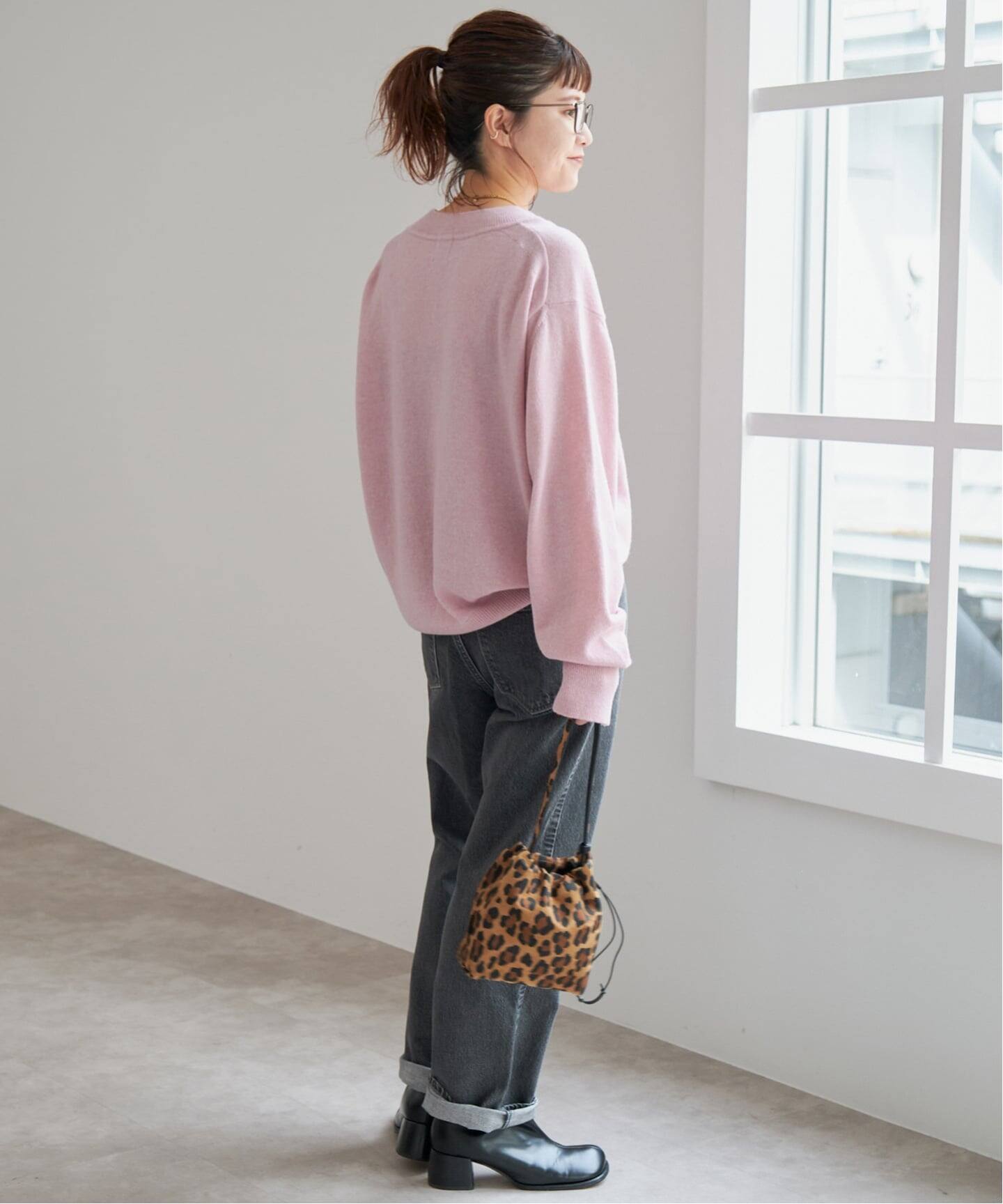 WEB限定カラー有り》カシミヤ混Vネックプルオーバー（ニット／セーター