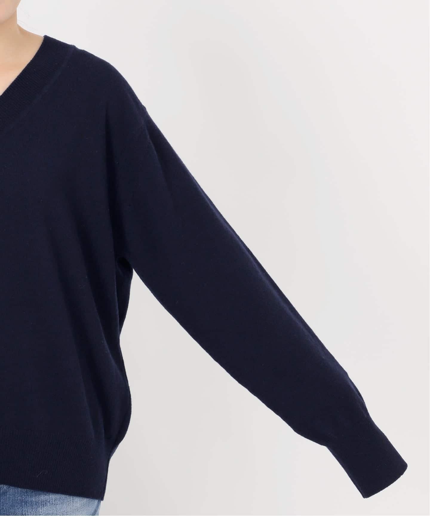 WEB限定カラー有り》カシミヤ混Vネックプルオーバー（ニット／セーター