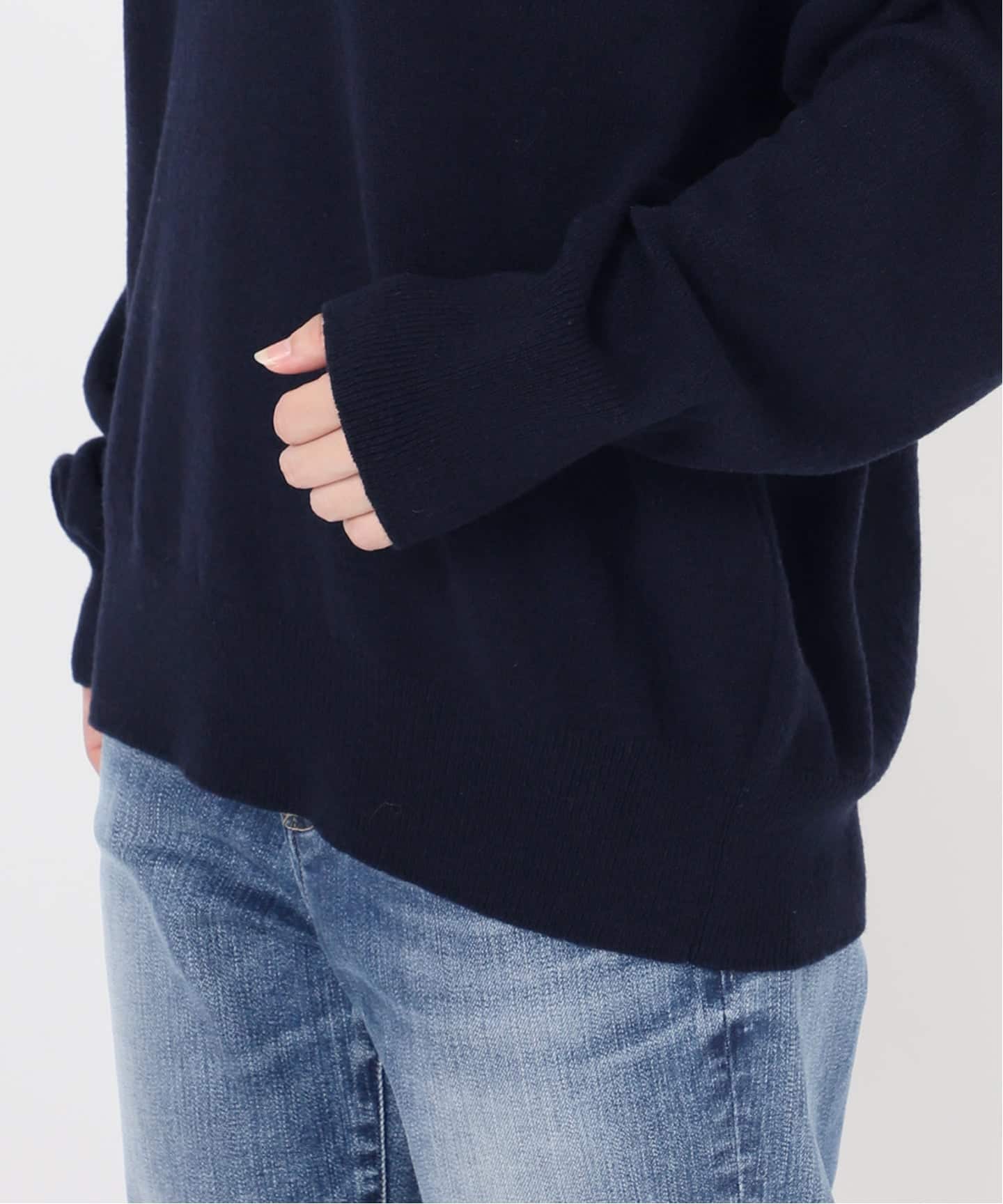 WEB限定カラー有り》カシミヤ混Vネックプルオーバー（ニット／セーター