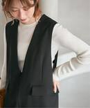 《WEB限定 / 追加》ウォッシャブル クルーネックリブニット