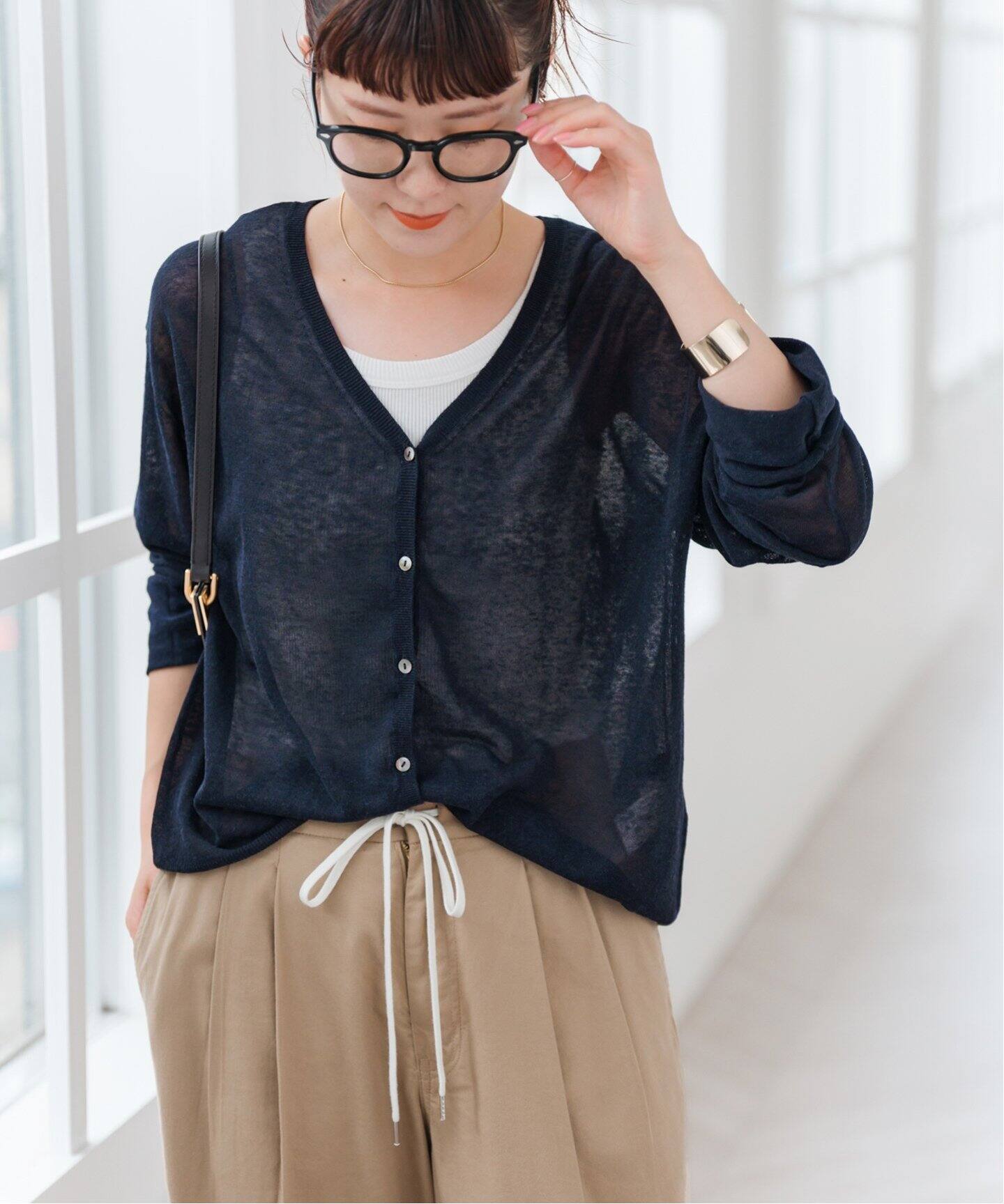 【美品】Spick and Span シアーライトカーディガン Spick & Span（スピックアンドスパン）の「シアーライト
