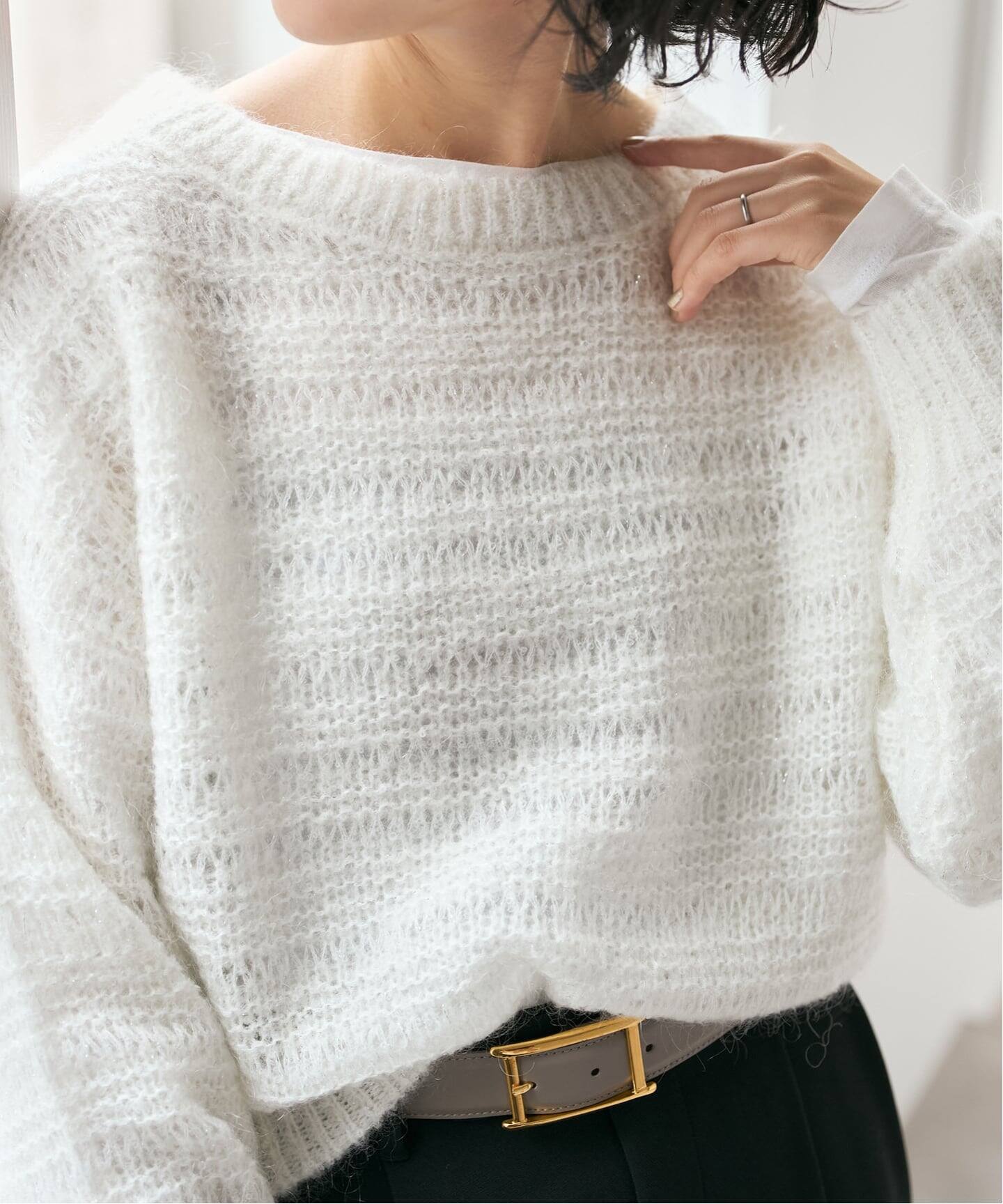 ラメシャギーニットプルオーバー（ニット／セーター）｜Spick and Span