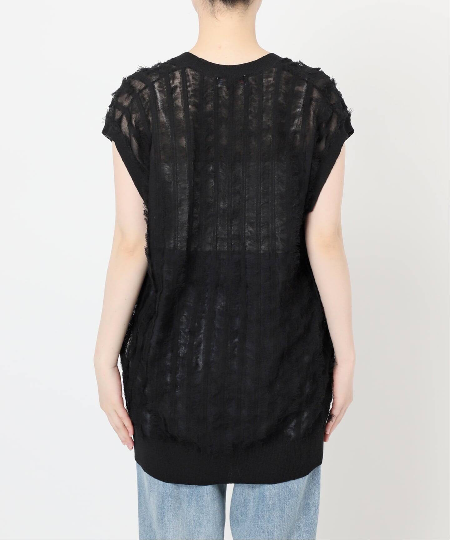 一部店舗+WEB限定》フリンジニットベスト（ベスト）｜Spick and