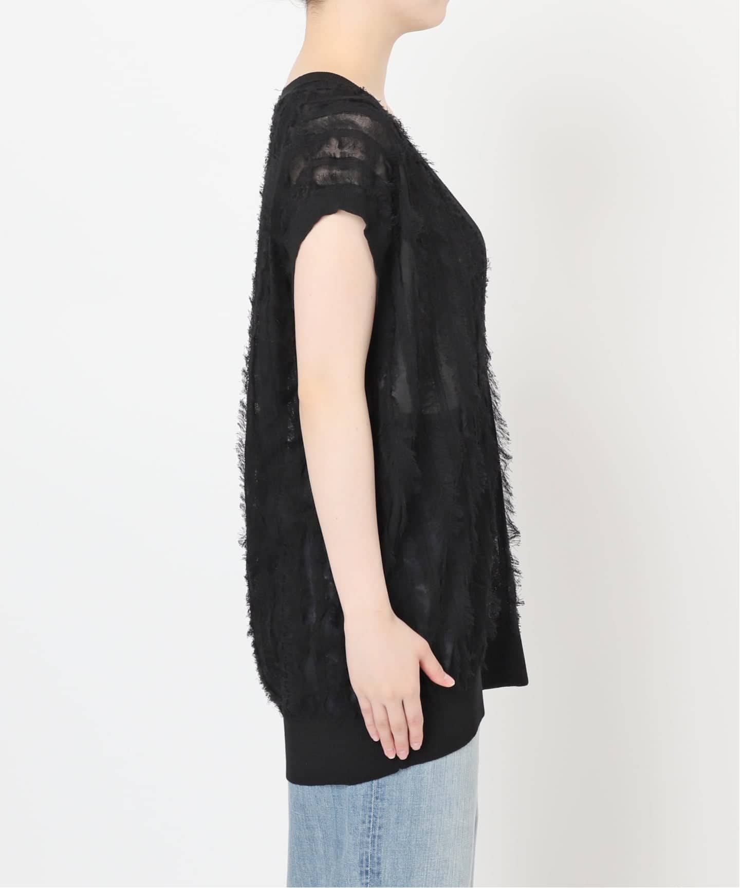 Spick and Span フリンジニットベスト Spick＆Span ベスト ジレ 「追加」手洗い可 / フリンジニット