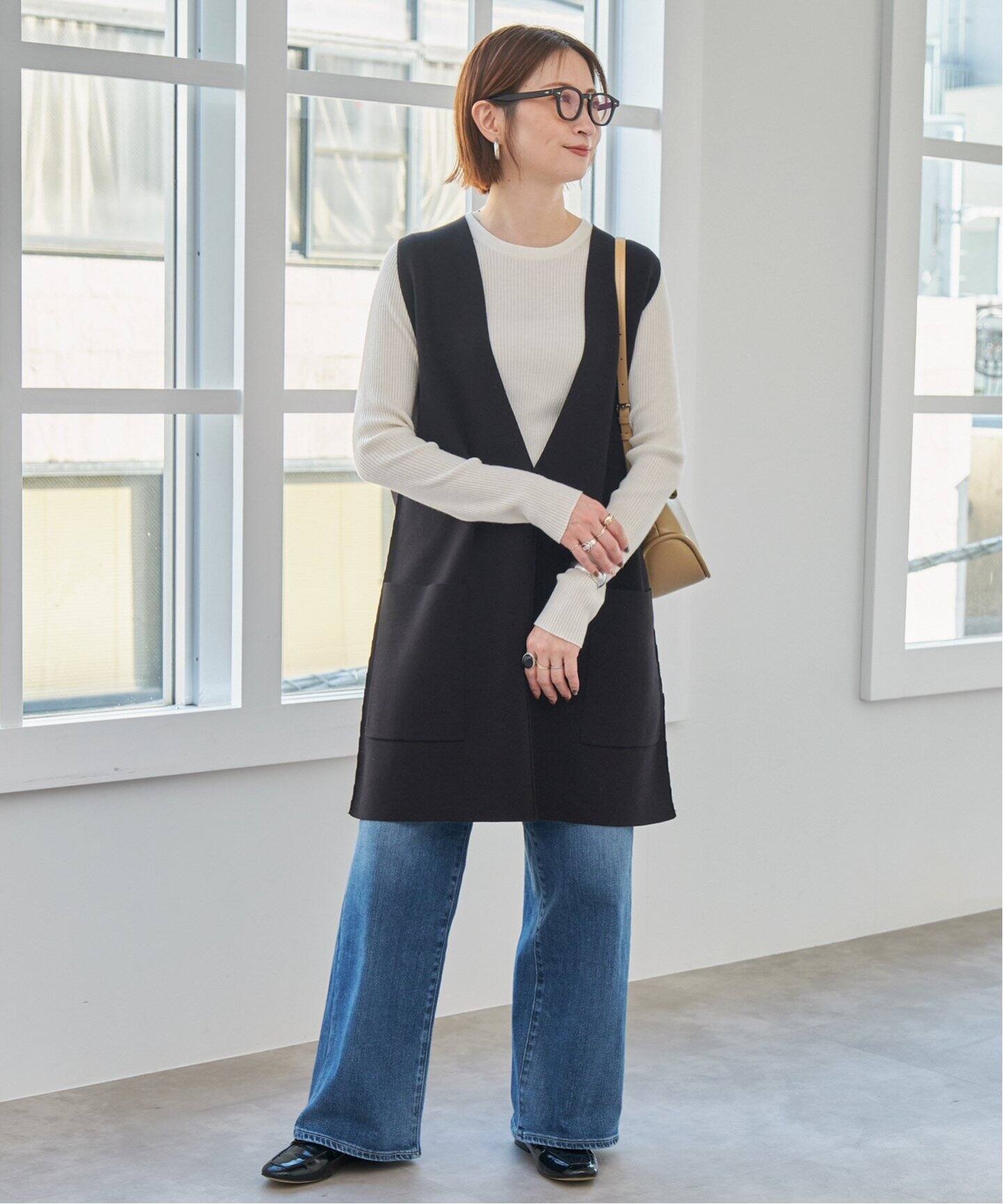 WEB限定》C/Rニットベスト（ベスト）｜Spick and Span（スピック  