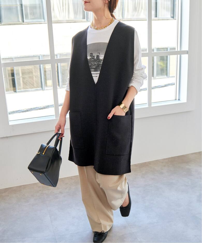 WEB限定》C/Rニットベスト（ベスト）｜Spick and Span（スピック  