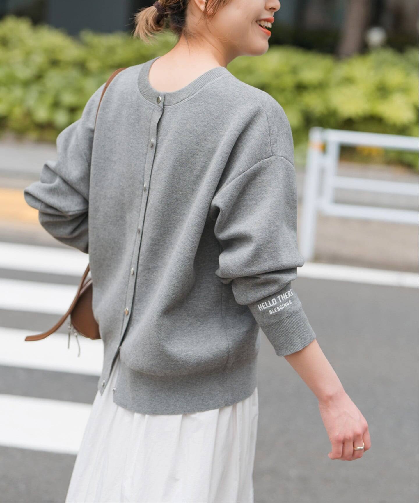 WEB限定》2WAYスナップボタンロゴニット（カーディガン）｜Spick and