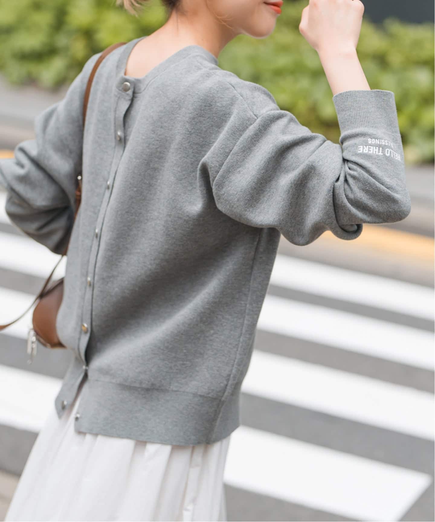 WEB限定》2WAYスナップボタンロゴニット（カーディガン）｜Spick and