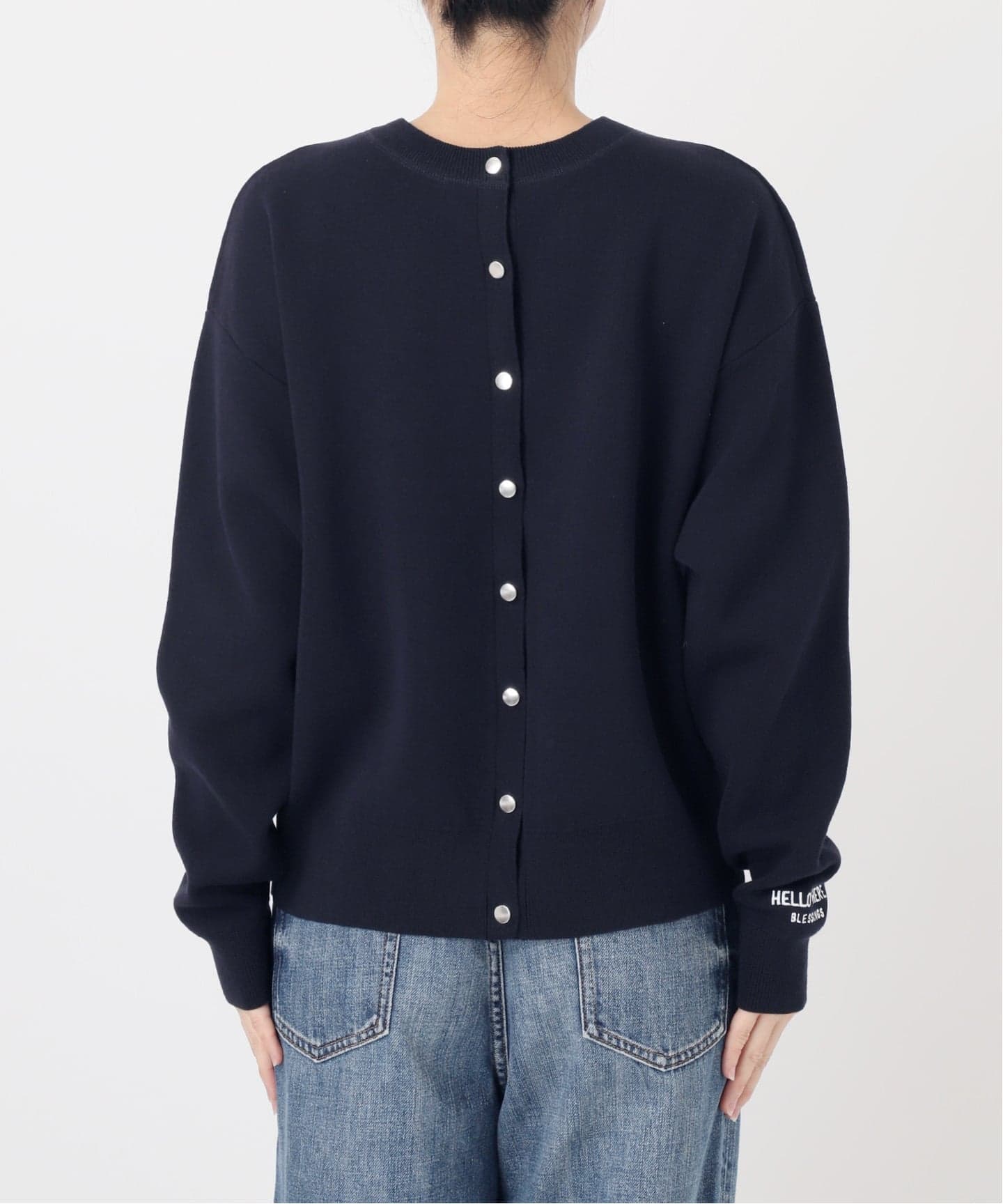 WEB限定》2WAYスナップボタンロゴニット（カーディガン）｜Spick and