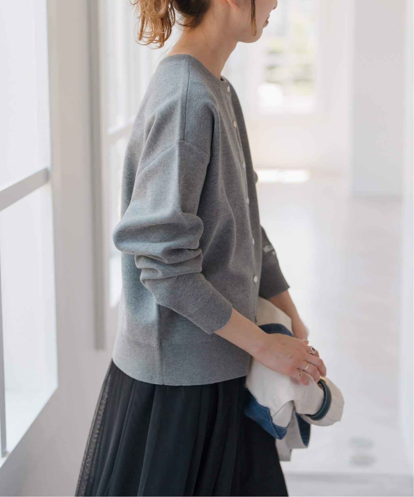 WEB限定 / 追加予約》2WAYスナップボタンロゴニット（カーディガン