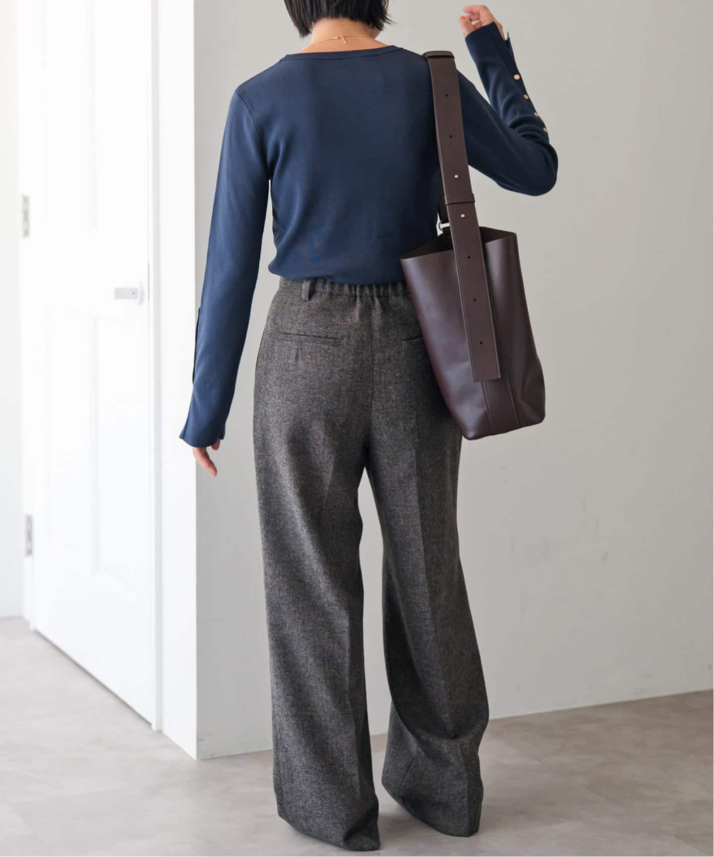 スリーブメタルボタンニット（ニット／セーター）｜Spick and Span