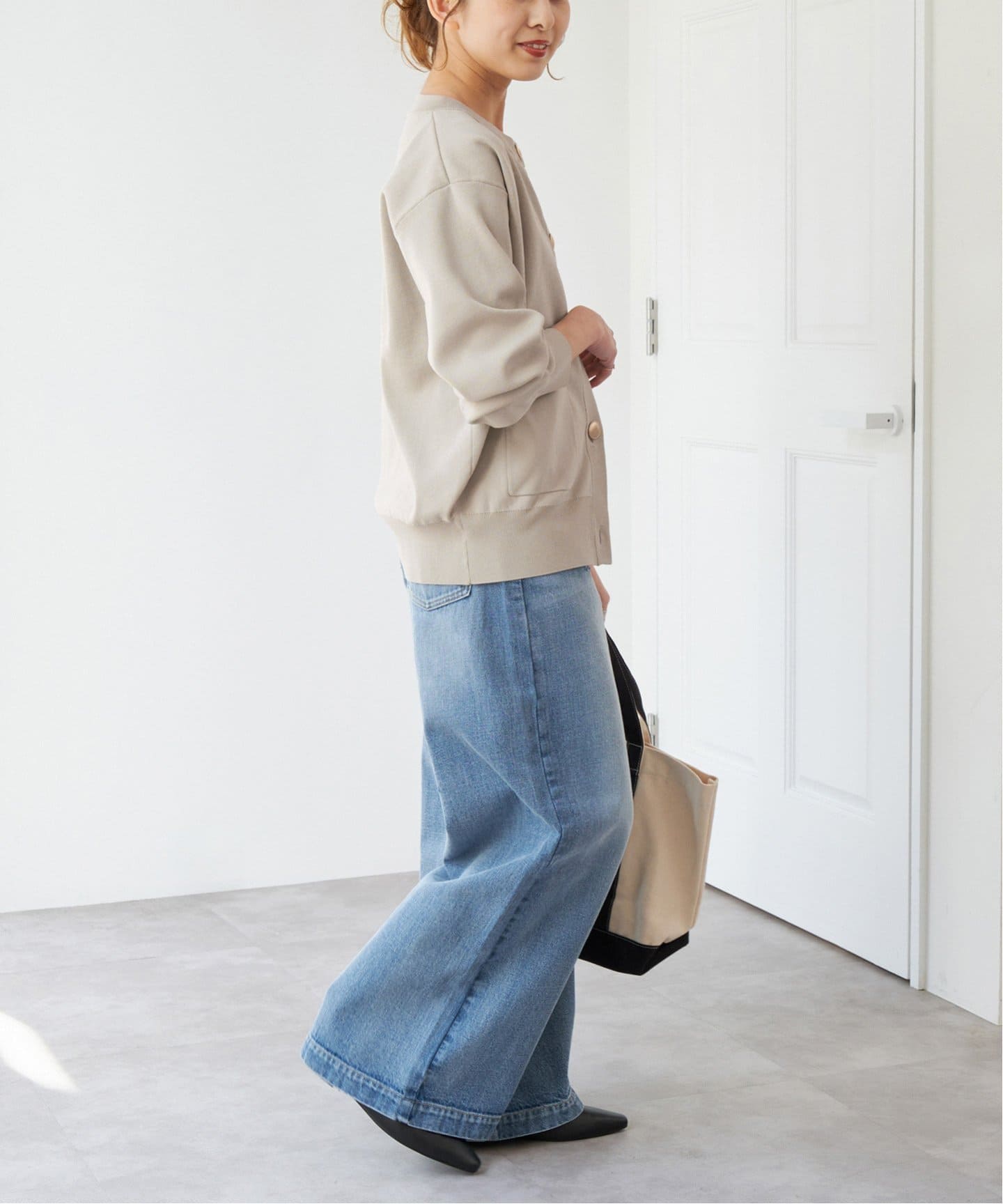 【2日間限定価格】ウォッシャブクルーネックカーディガン WEB限定 / 追加2》ウォッシャブクルーネックカーディガン