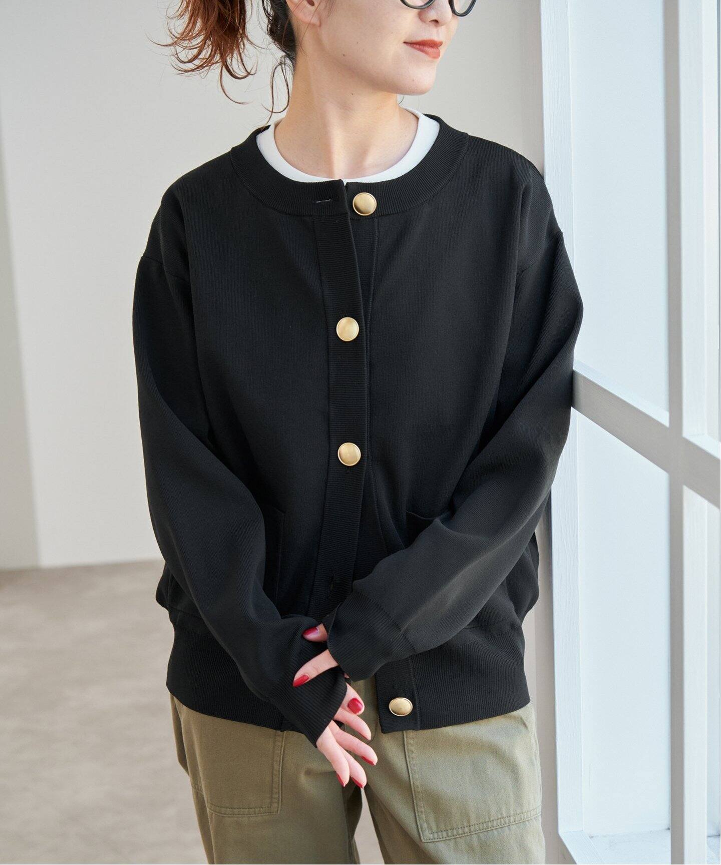 WEB限定追加3予約》ウォッシャブクルーネックカーディガン  