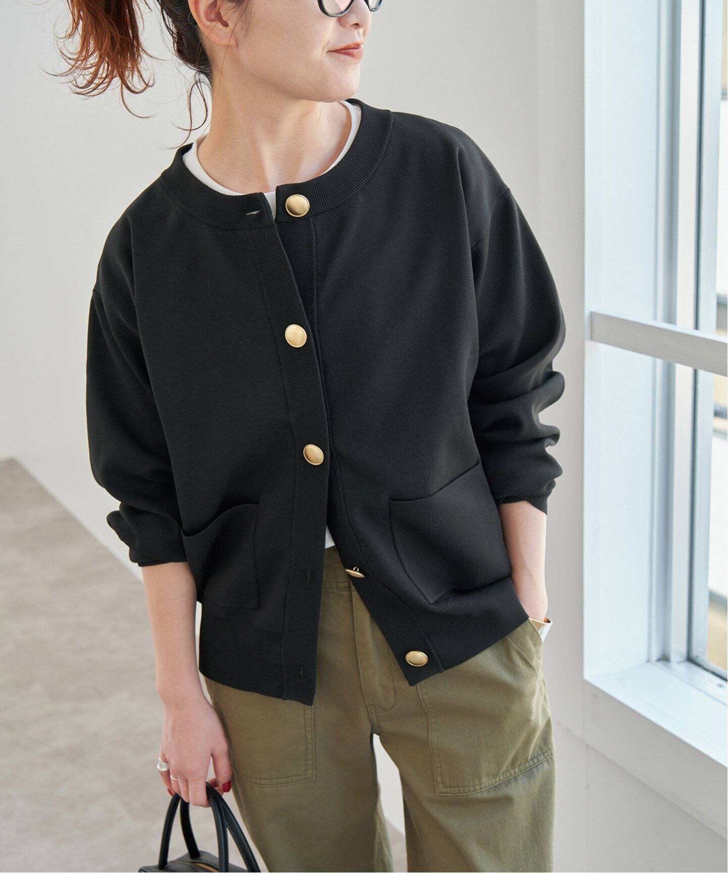 WEB限定追加3予約》ウォッシャブクルーネックカーディガン  