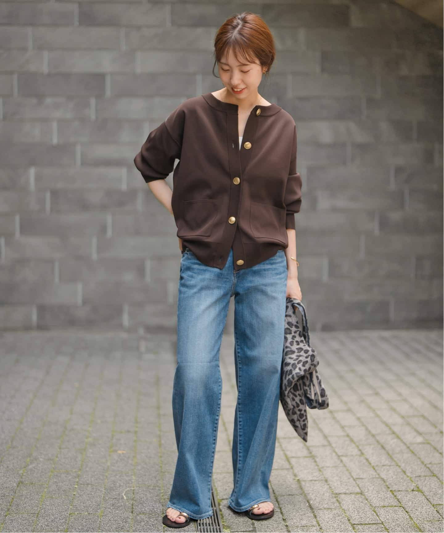 追加3WEB限定予約》ウォッシャブルクルーネックカーディガン