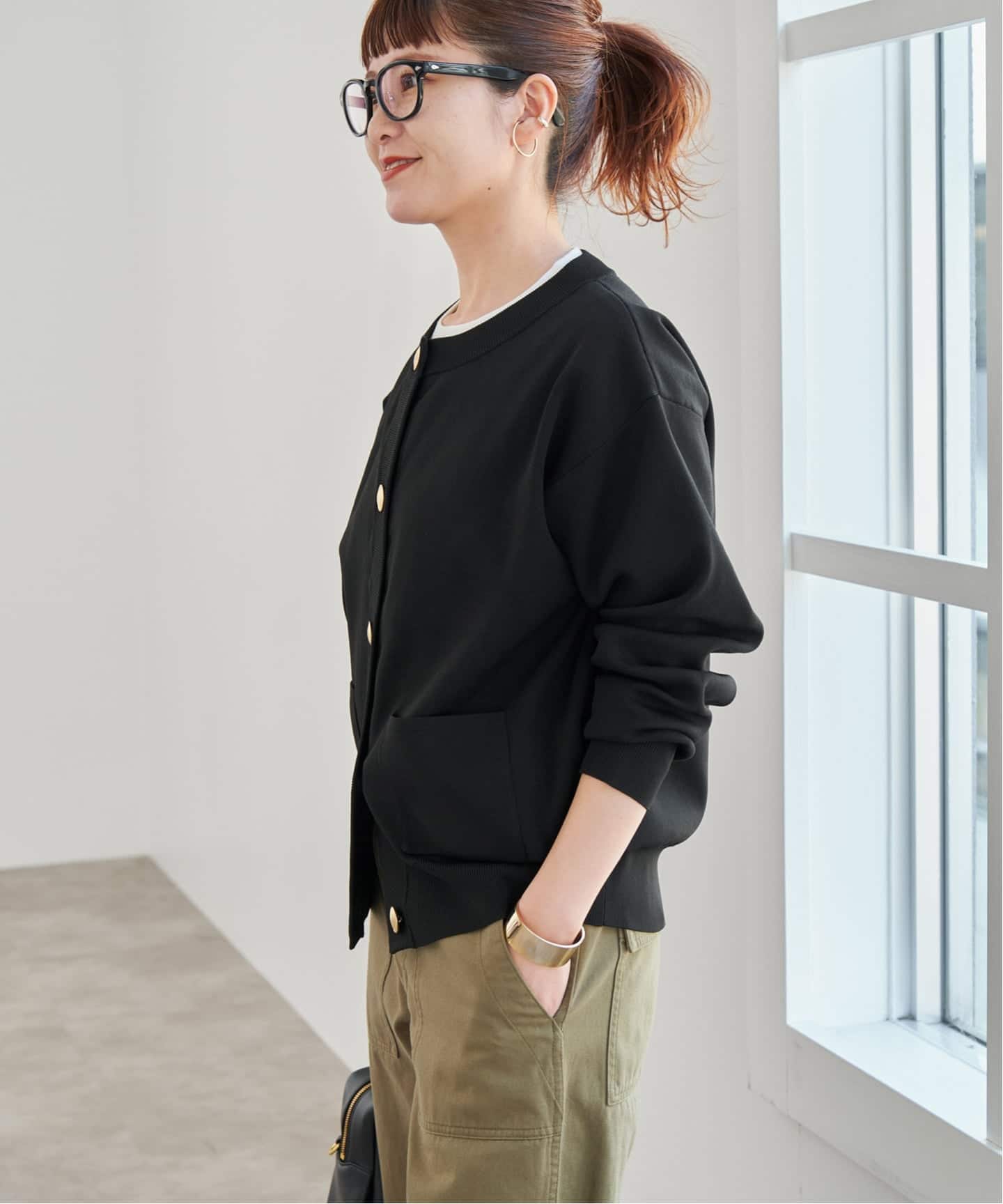 追加3WEB限定予約》ウォッシャブルクルーネックカーディガン