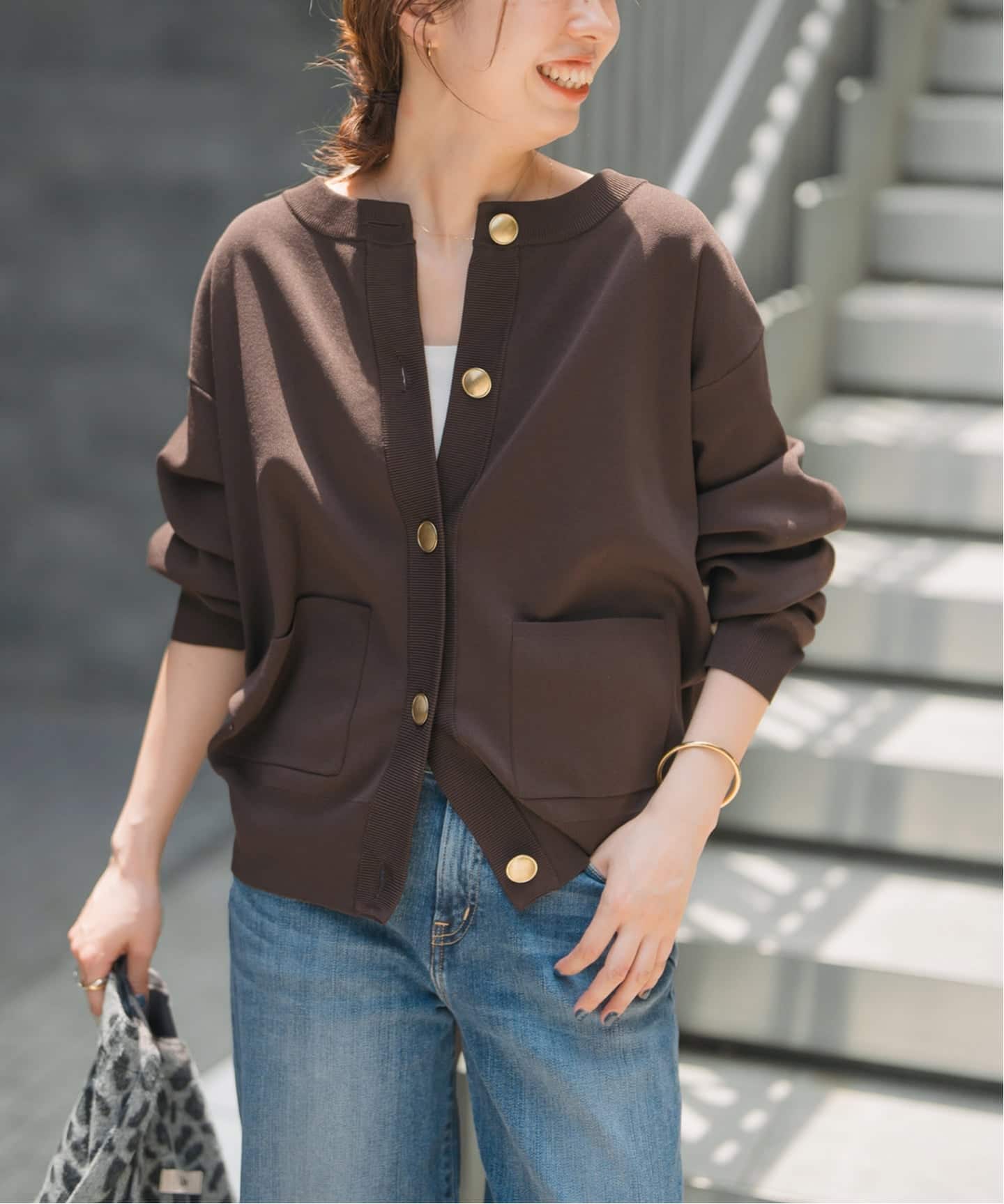 【2日間限定価格】ウォッシャブクルーネックカーディガン WEB限定追加2》ウォッシャブクルーネックカーディガン