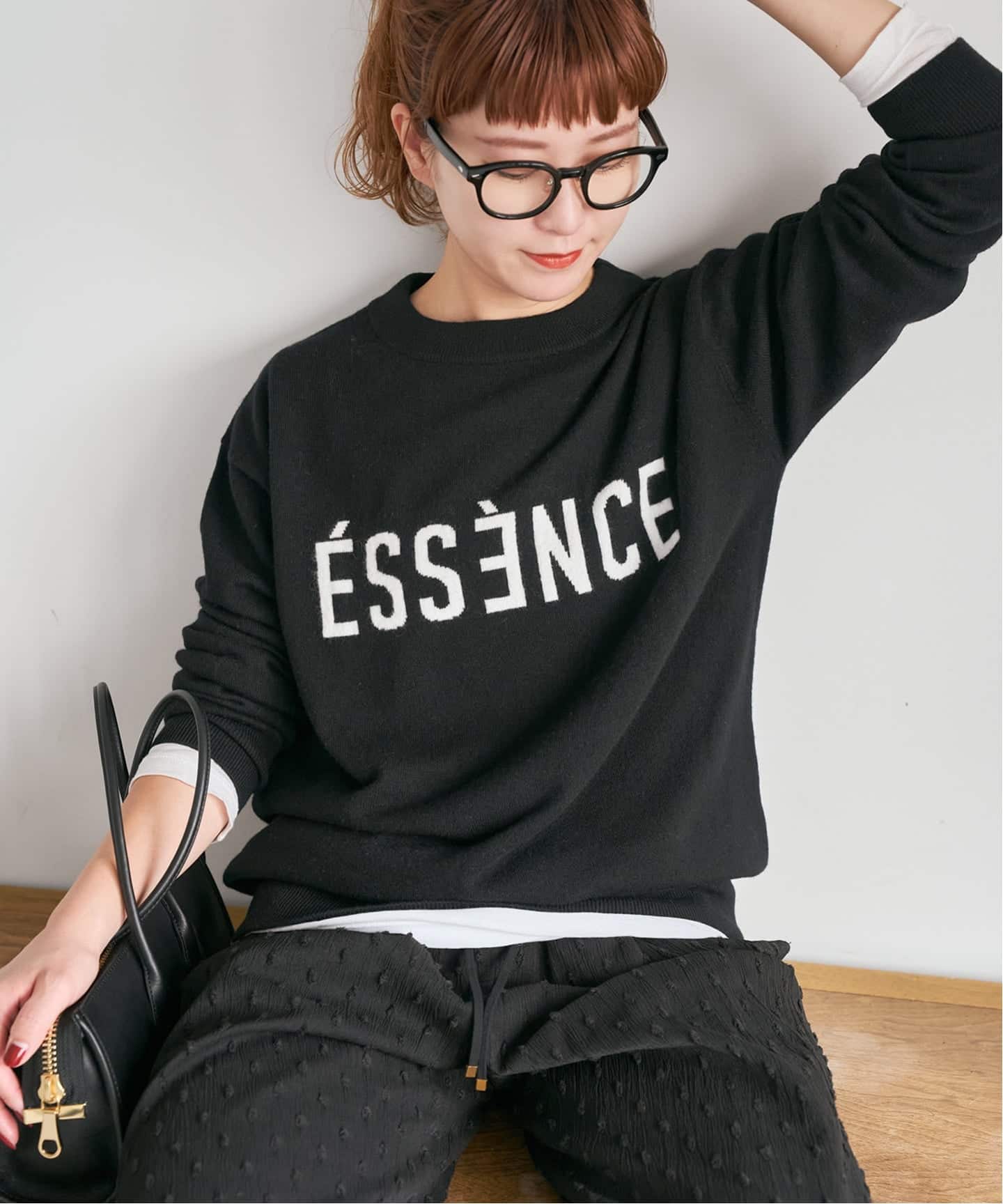 Spick&Span ≪WEB限定追加≫ ESSENCEロゴKNIT WEB限定 / 追加》ESSENCEロゴニット（ニット／セーター）｜Spick and