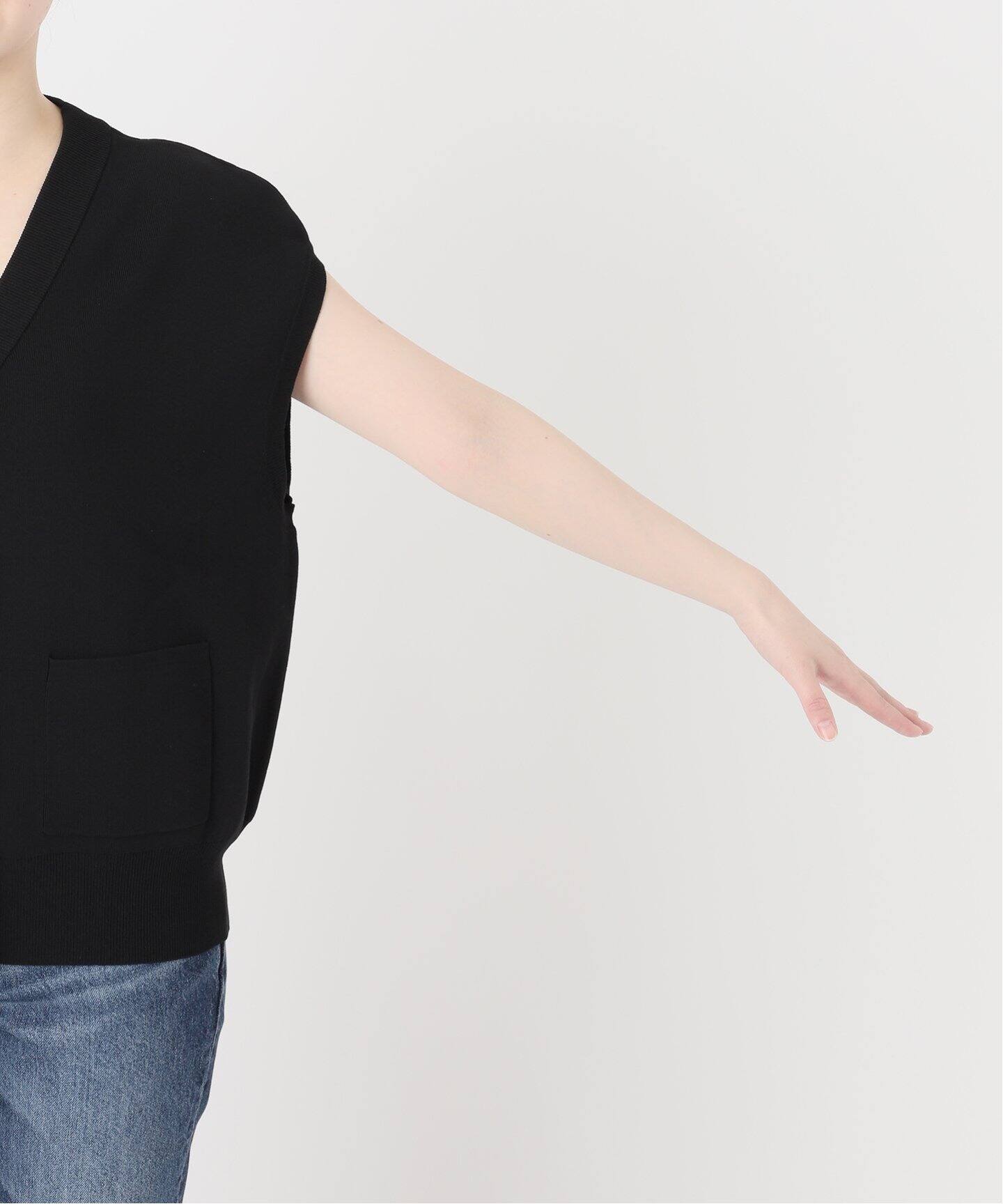 ＊ spick and span ＊　ウォッシャブルVネックニットベスト　未使用 WEB限定追加3》ウォッシャブルVネックニットベスト（ベスト