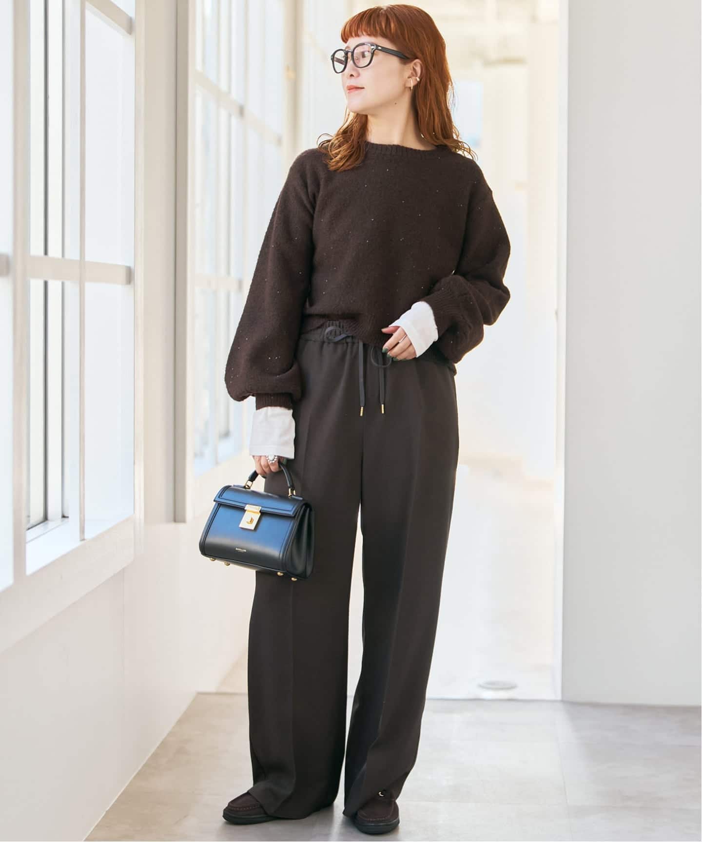 新色有り / 追加》スパンコールショート丈ニット（ニット／セーター