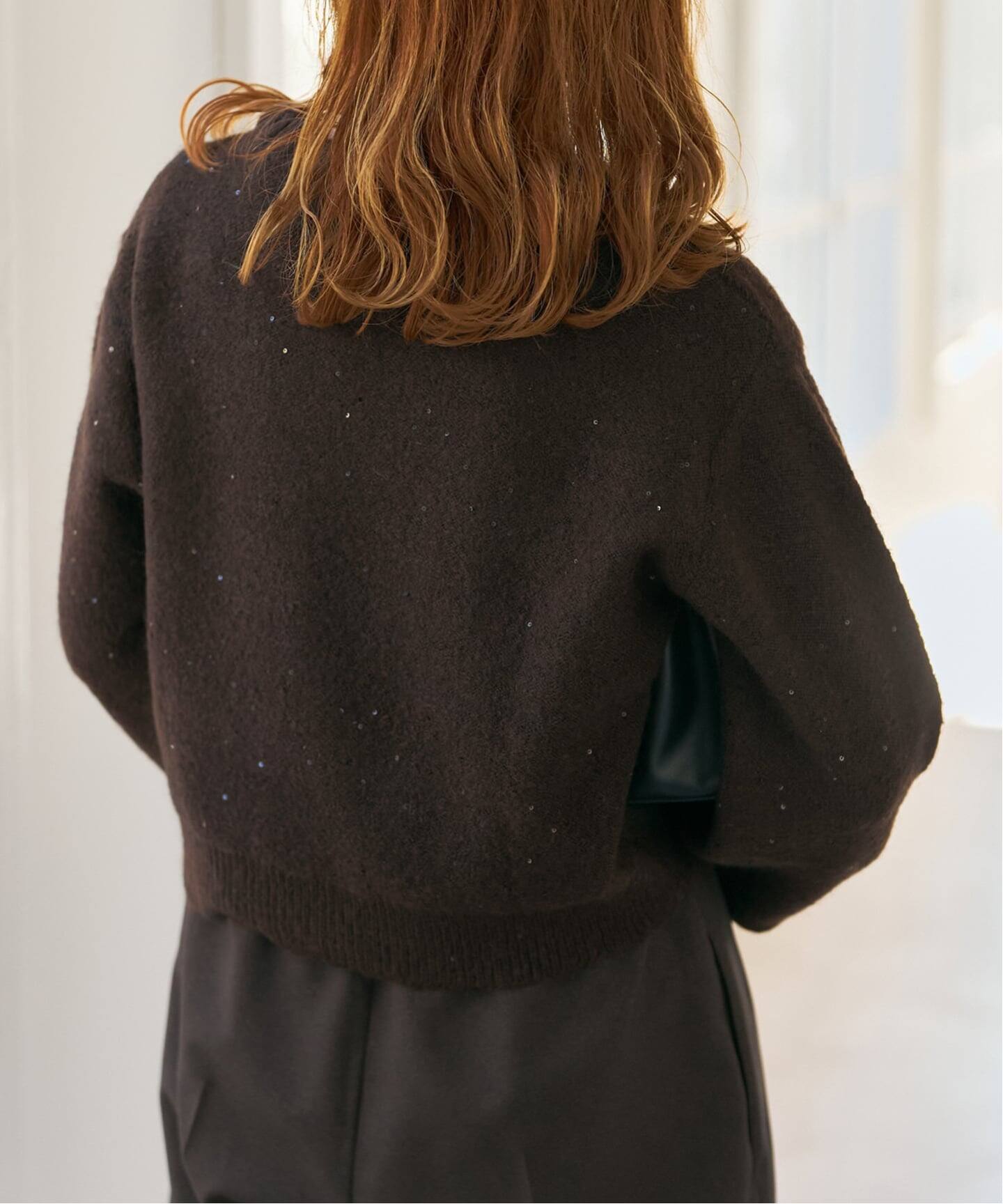 新色有り / 追加》スパンコールショート丈ニット（ニット／セーター