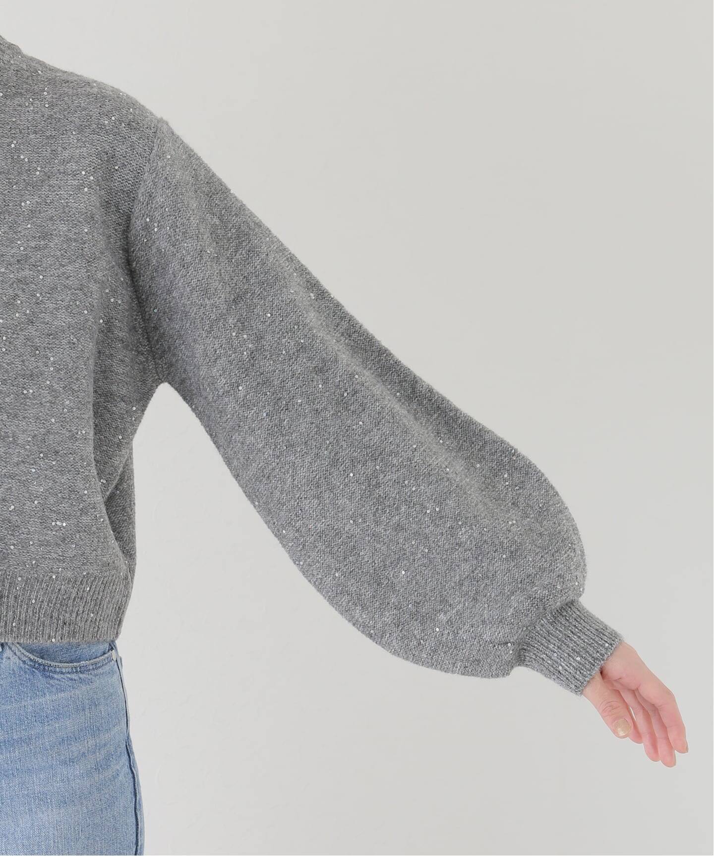 新色有り / 追加》スパンコールショート丈ニット（ニット／セーター