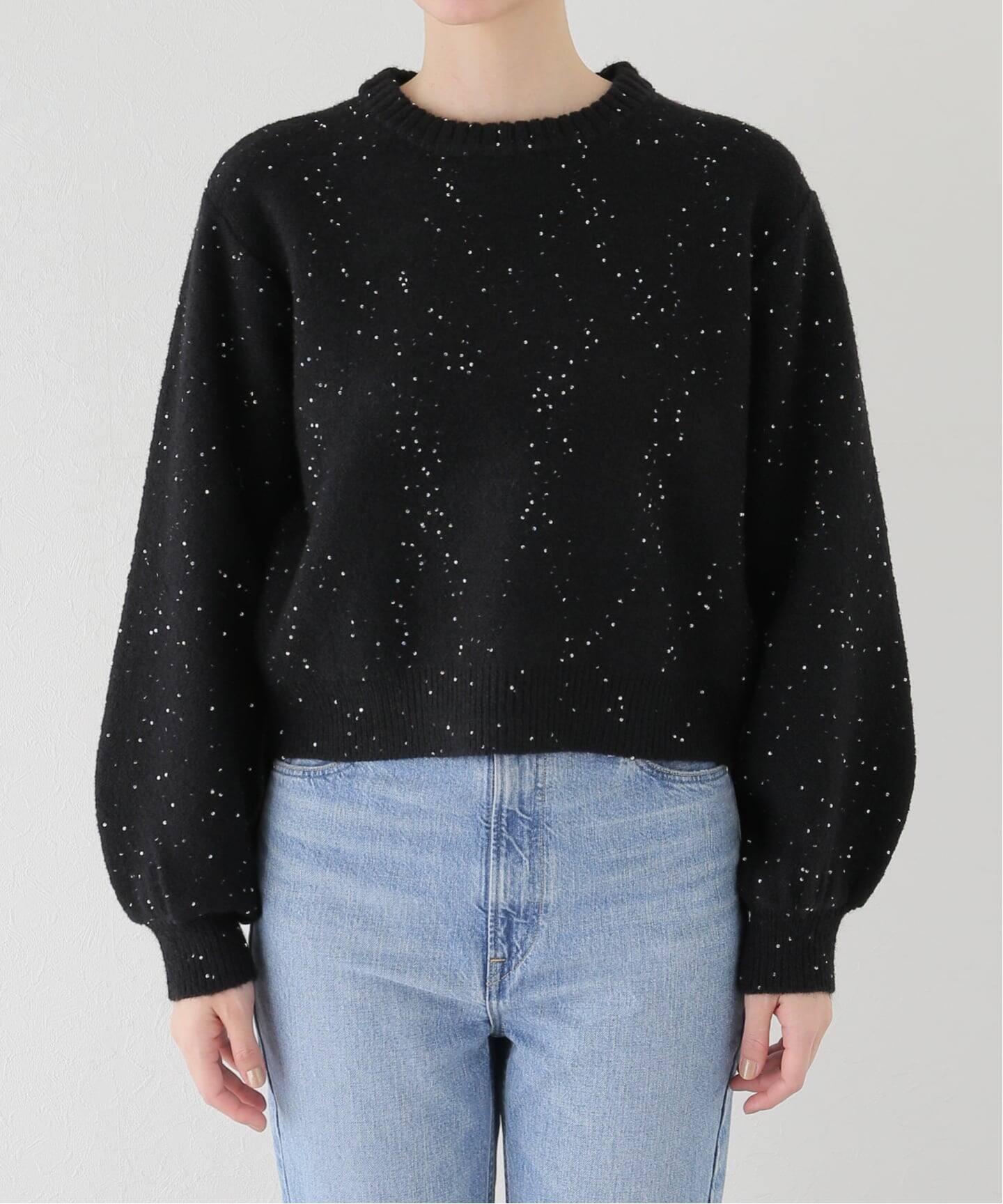 新色有り / 追加》スパンコールショート丈ニット（ニット／セーター
