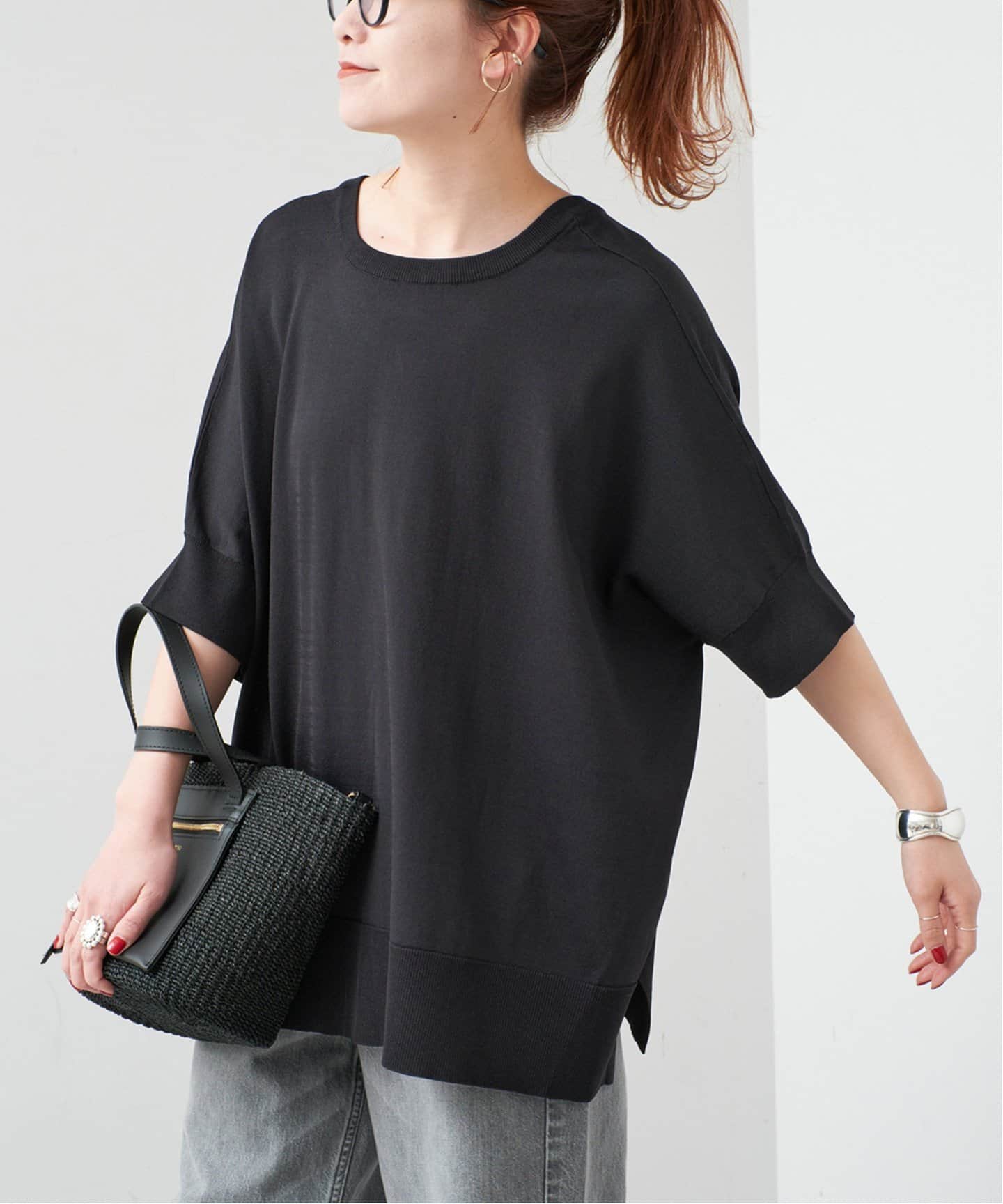 一部店舗+WEB限定》14GWASHABLE2WAYポンチョプルオーバー