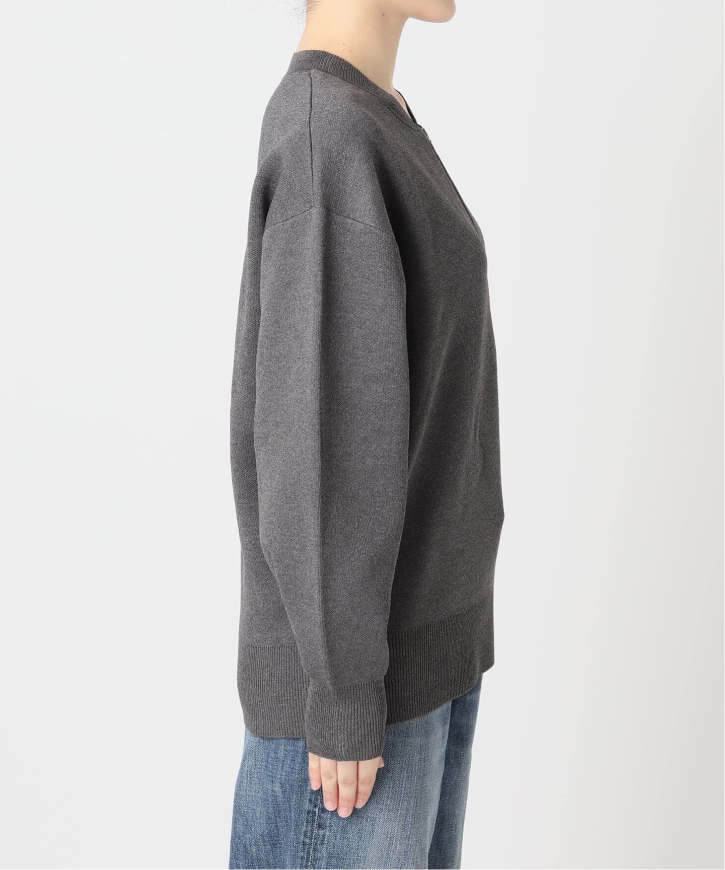 一部店舗+WEB限定》手洗い可 /スウェットライクハーフジップ