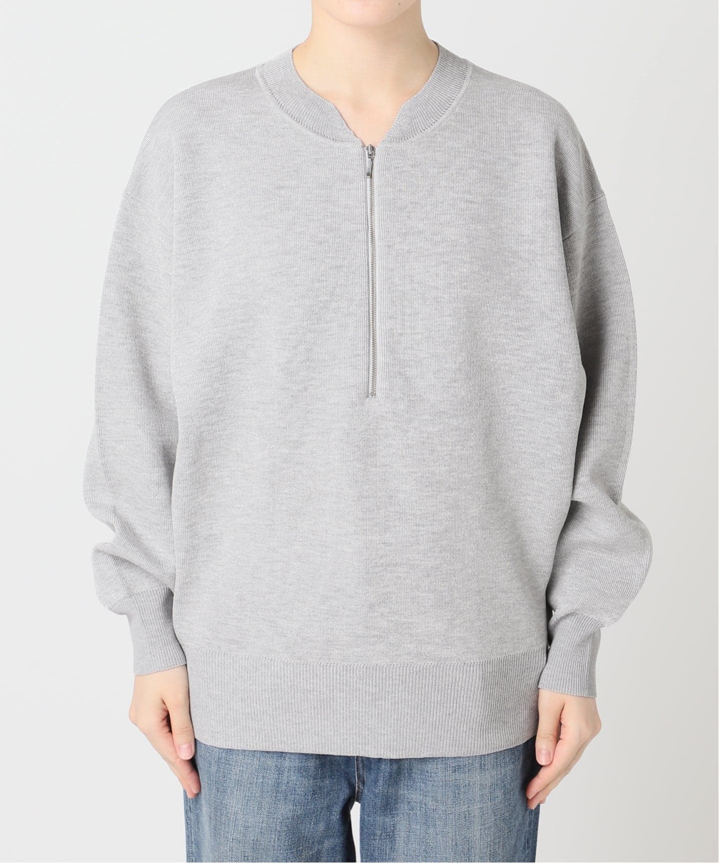 Spick &span ハーフジップスウェット☺︎* 裏毛ハーフジップトップ（スウェット）｜Spick and Span
