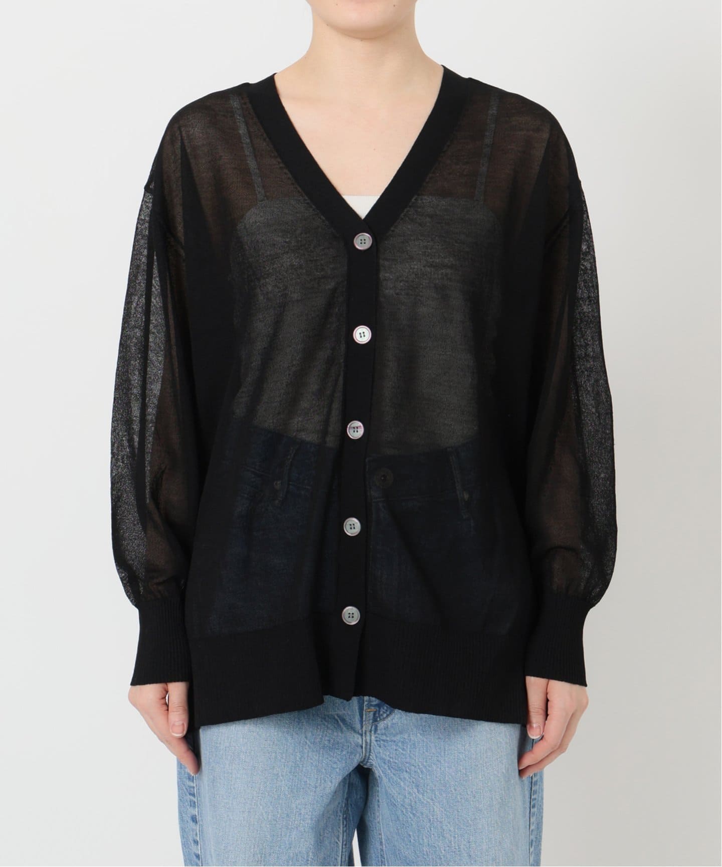 Spick & Span｜《一部店舗+WEB限定》WASHABLEシアーカーディガン