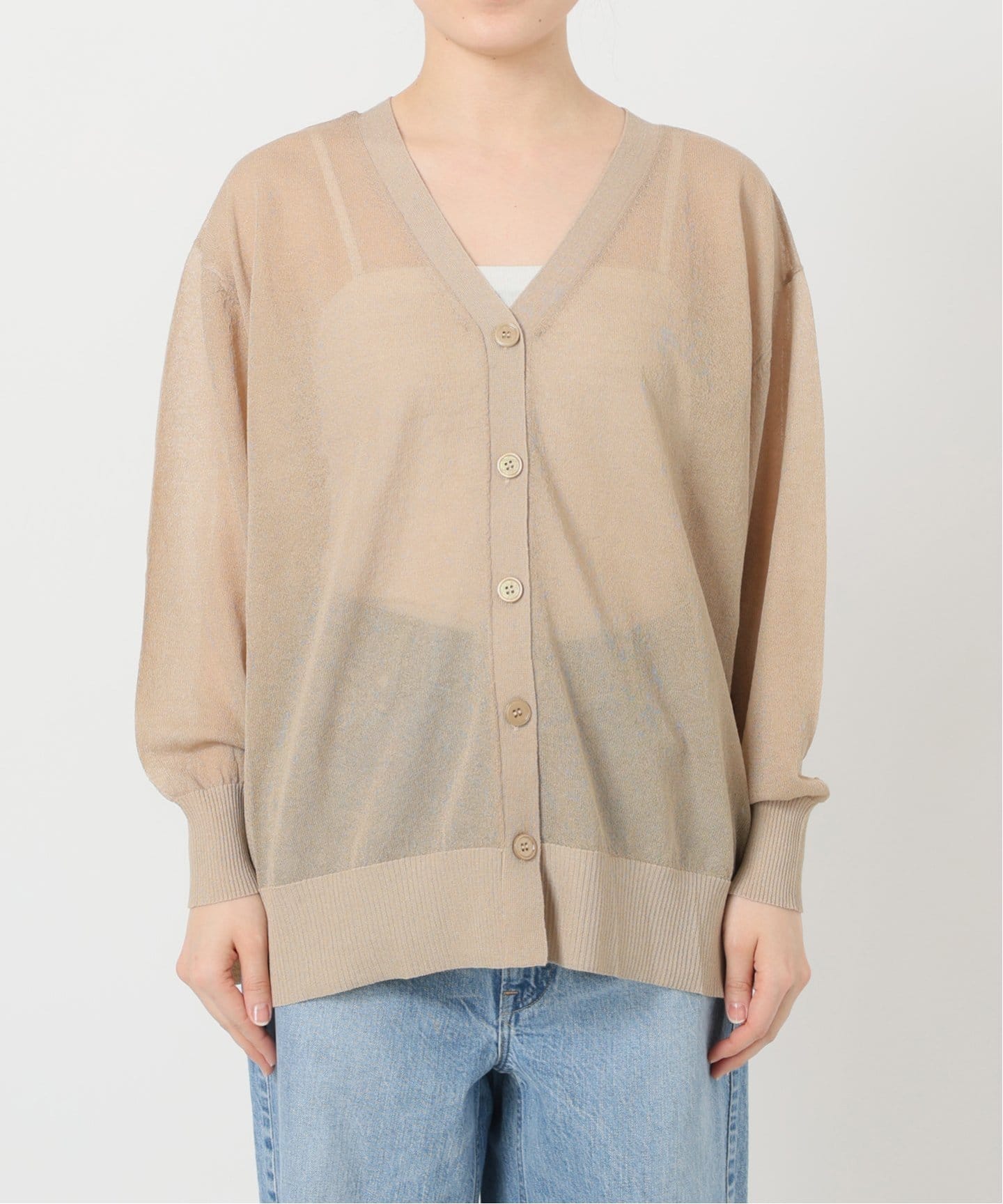 一部店舗+WEB限定》WASHABLEシアーカーディガン（カーディガン