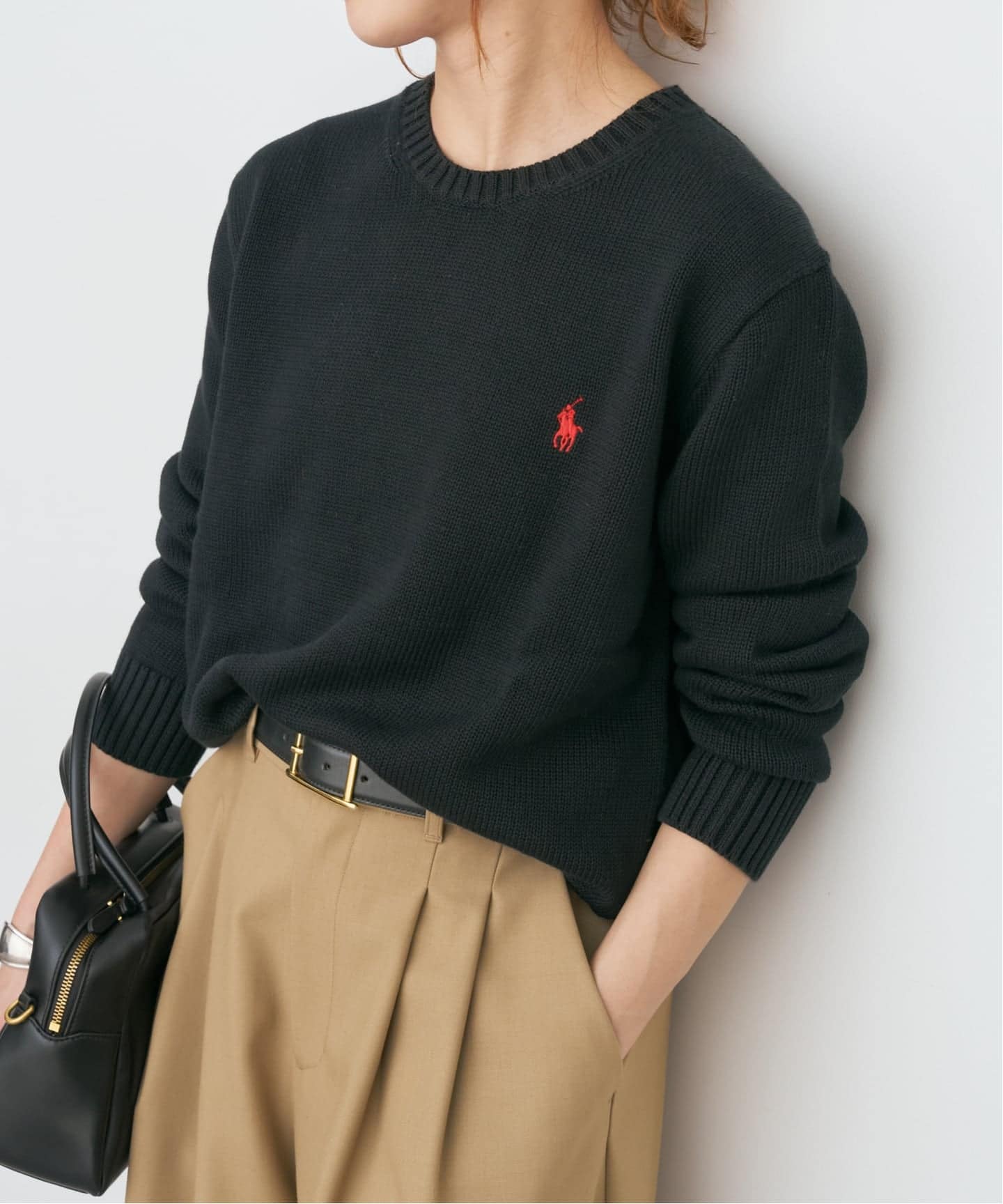 ポロラルフローレン　POLO Ralph Lauren ニット　黒　ブラック WEB限定予約》POLO RALPH LAUREN/ポロ ラルフ ローレン LONG