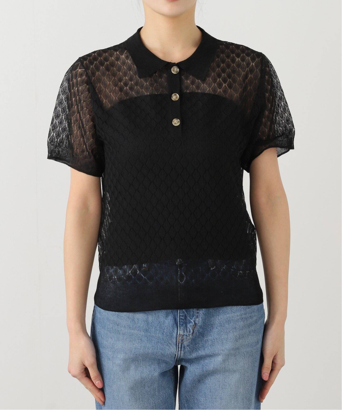 PROVOKE/プロヴォーク Sheer knit POLO S（ポロシャツ）｜Spick